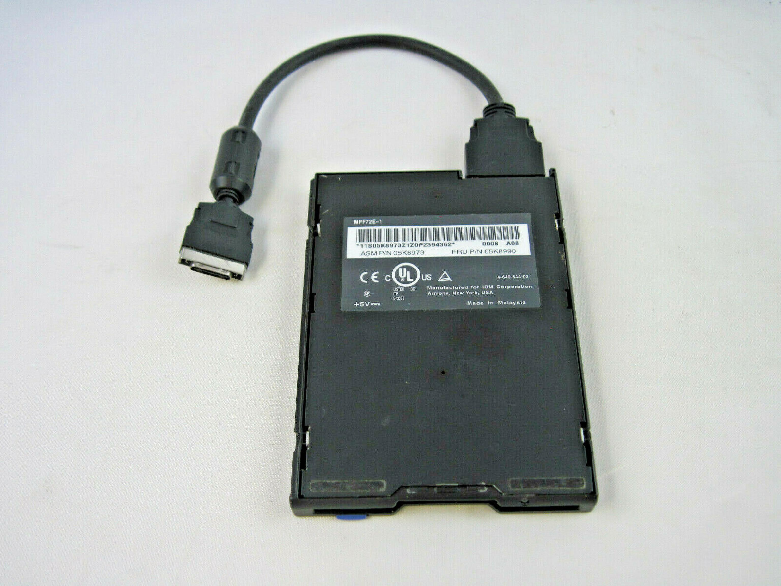 IBM 10H4056 EXTERNAL FLOPPY DRIVE BLACK THINKPAD