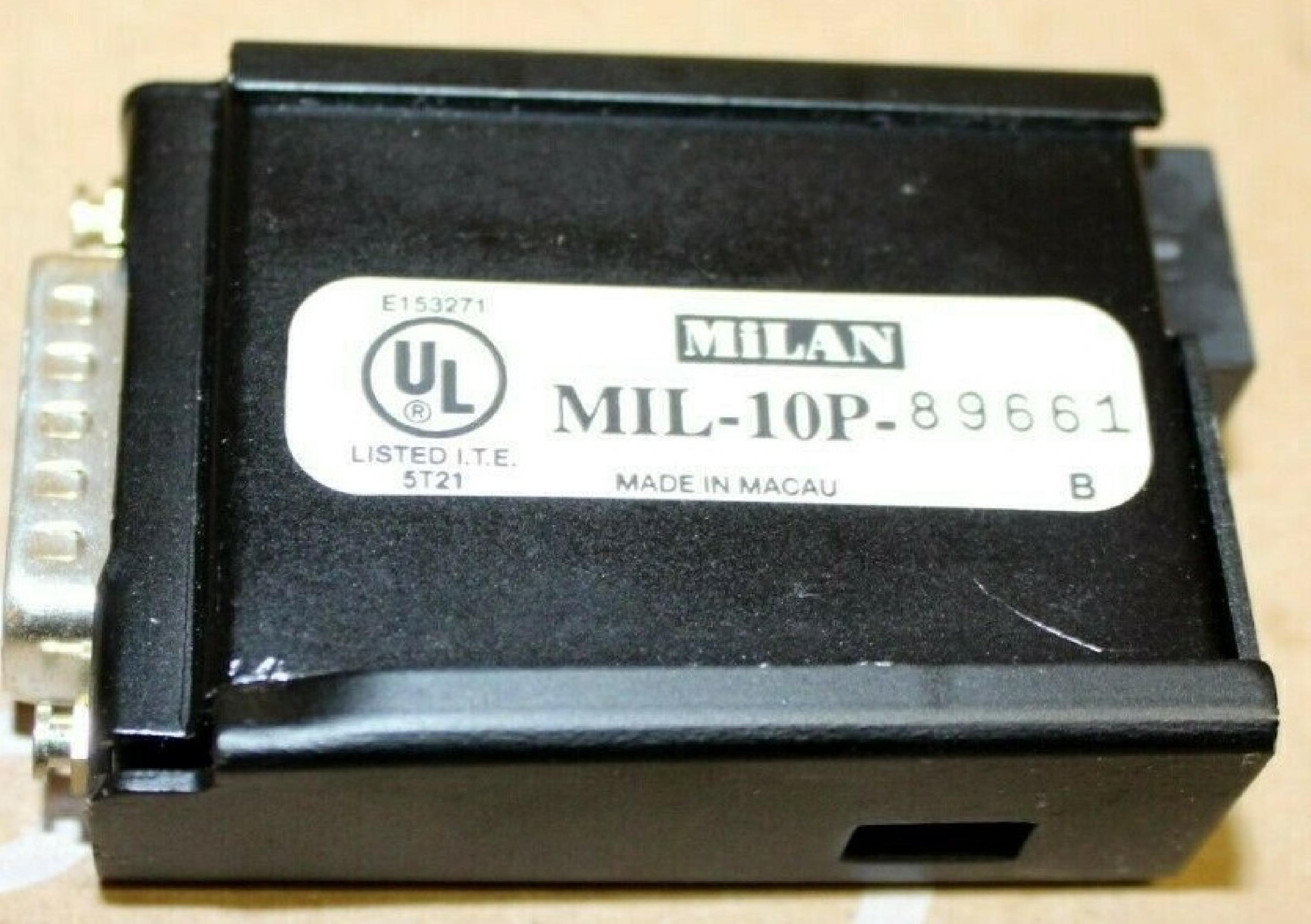 MILAN MIL-10P 10BT TRANSCEIVER 1 AUI 1 RJ45