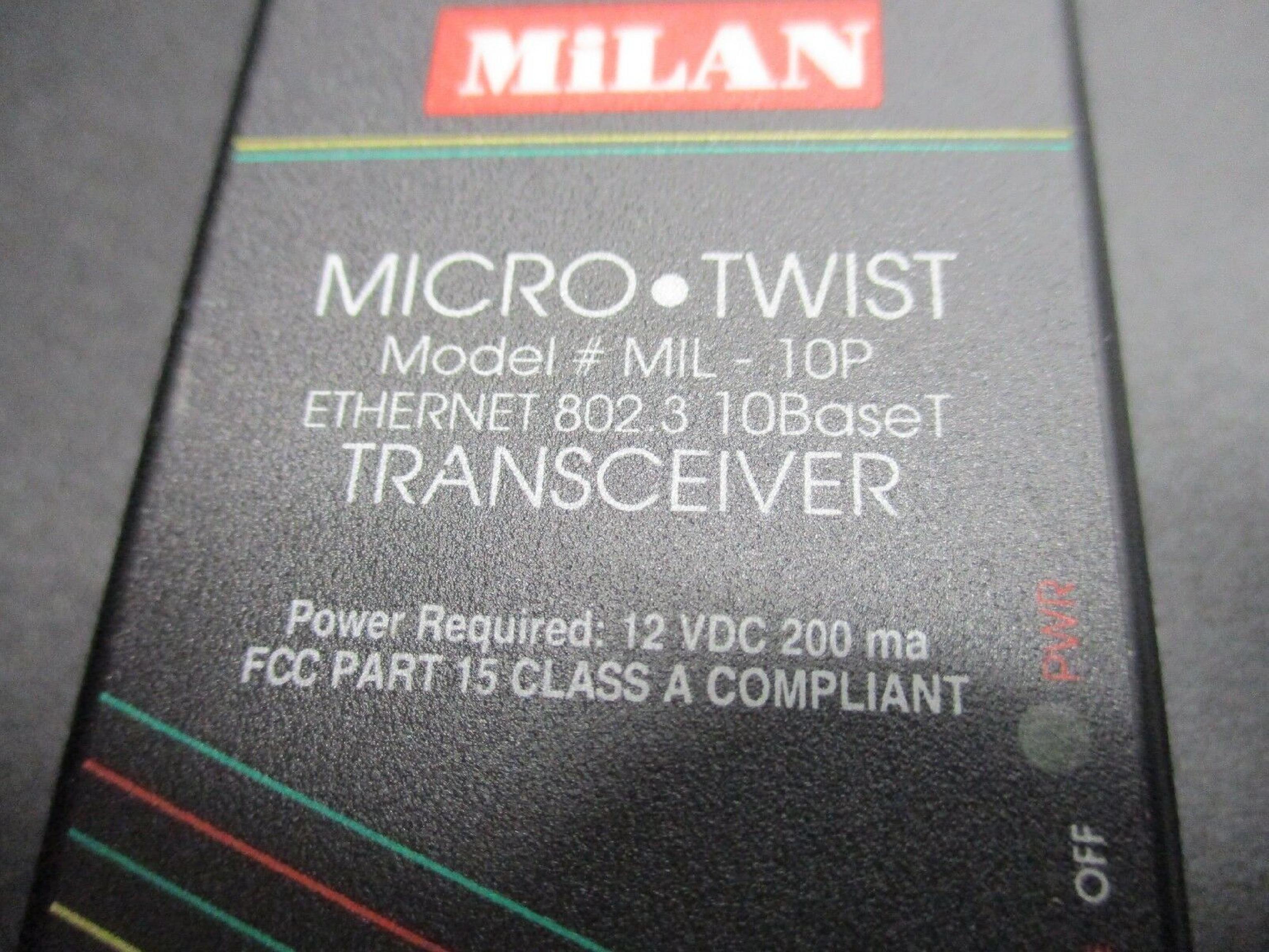 MILAN MIL-10P 10BT TRANSCEIVER 1 AUI 1 RJ45