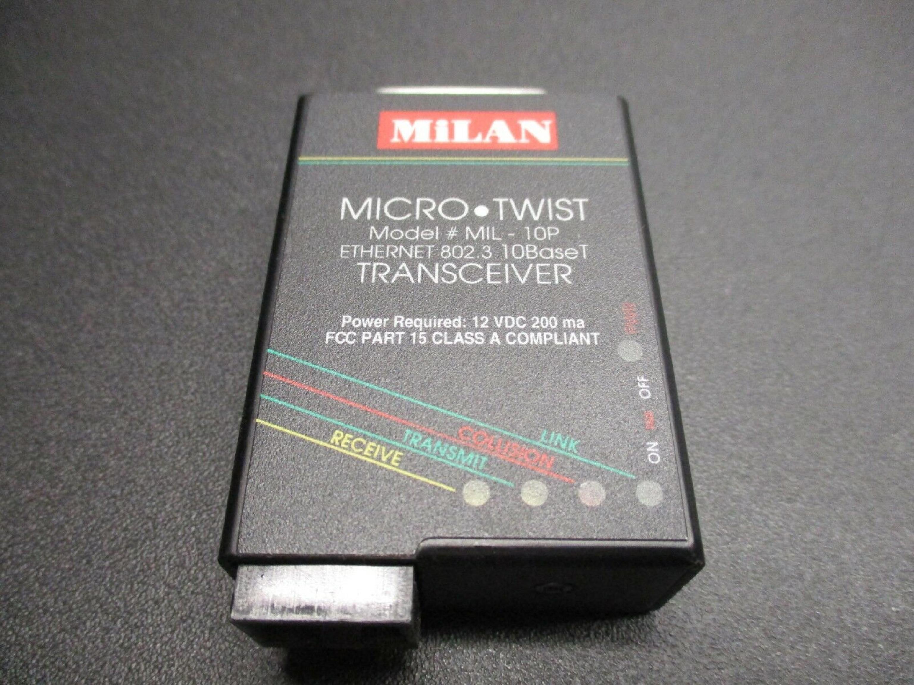 MILAN MIL-10P 10BT TRANSCEIVER 1 AUI 1 RJ45