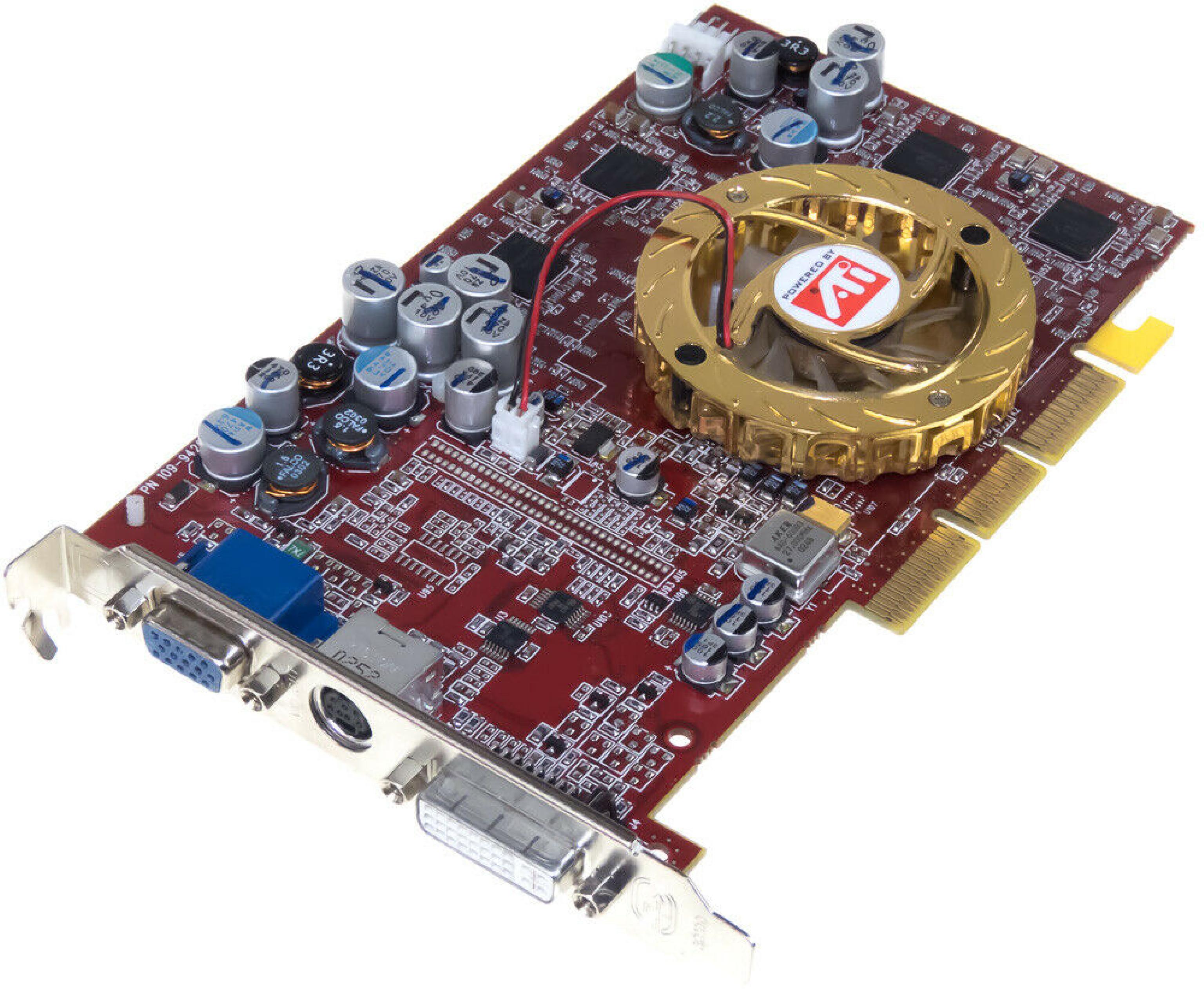 ATI 109-94200-30 128MB AGP VIDEO CARD RADEON 9700 PRO WITH DUAL DVI OUTPUTS
