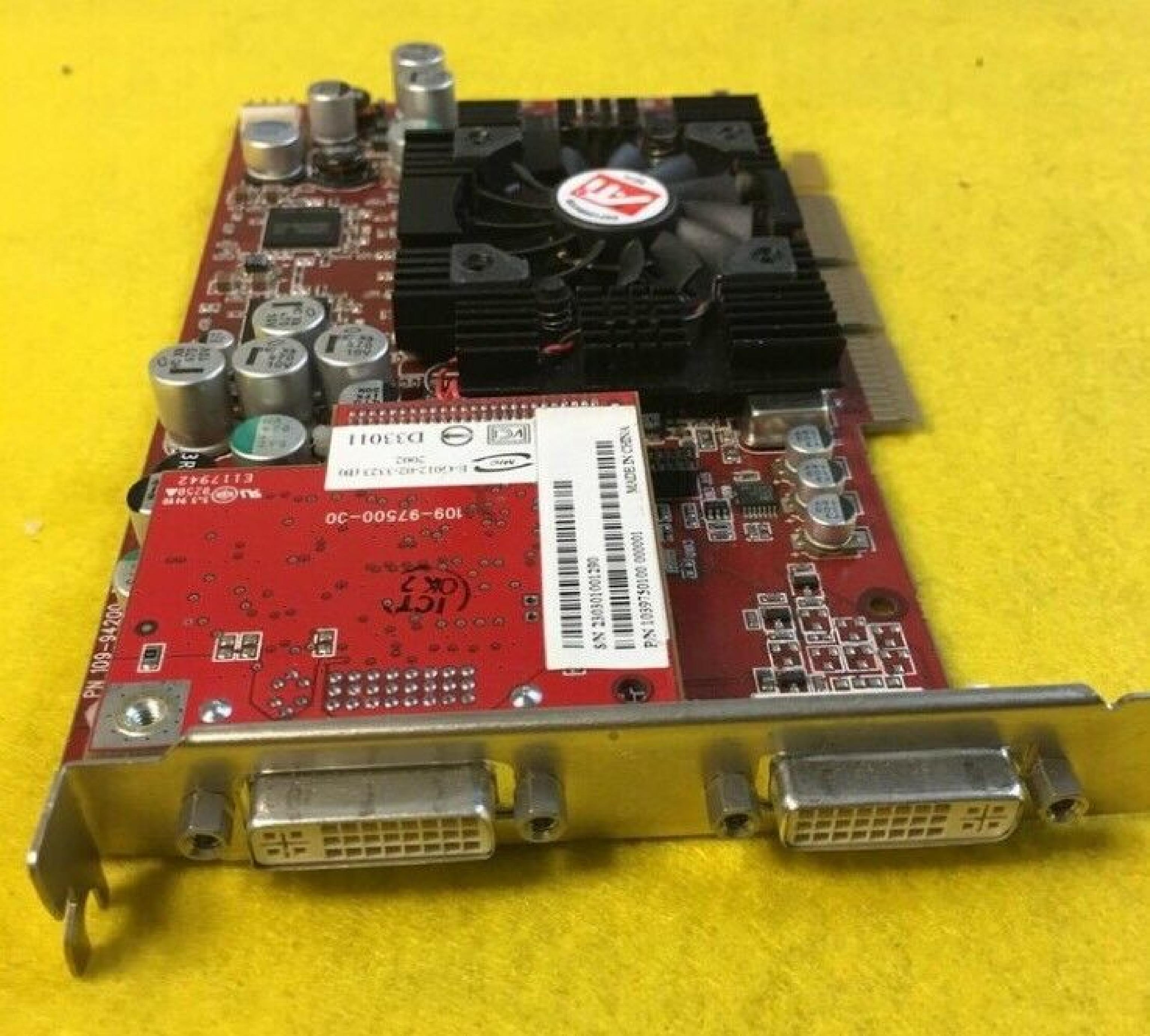 ATI 109-97500-00 FIRE R300 GLXI 128MB AGP VIDEO CARD WITH DUAL DVI OUTPUTS