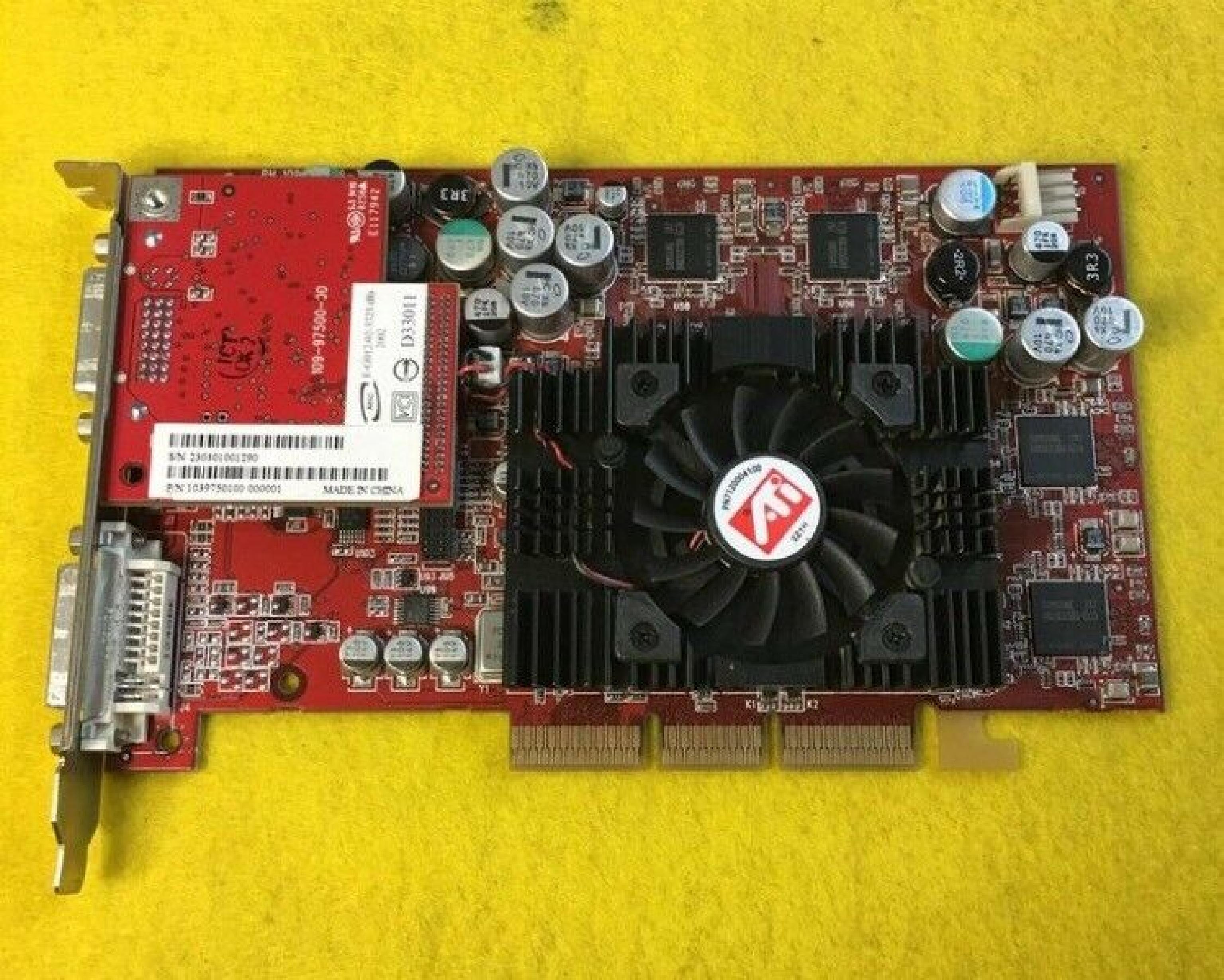 ATI 1029423030 FIRE R300 GLXI 128MB AGP VIDEO CARD WITH DUAL DVI OUTPUTS
