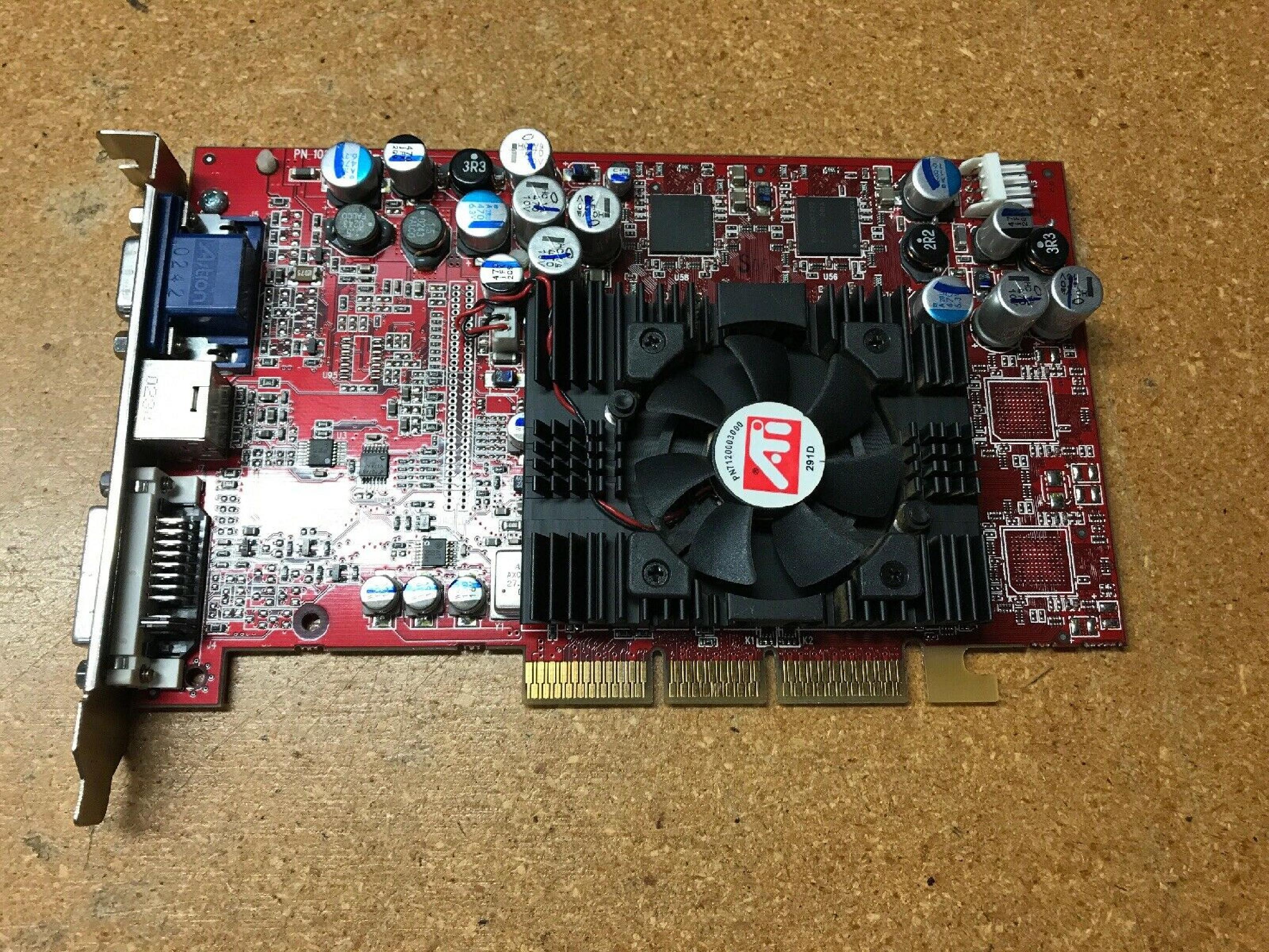 ATI 1029420630 RADEON 9700 PRO 128MB AGP AVG S-VIDEO DVI OUTPUTS