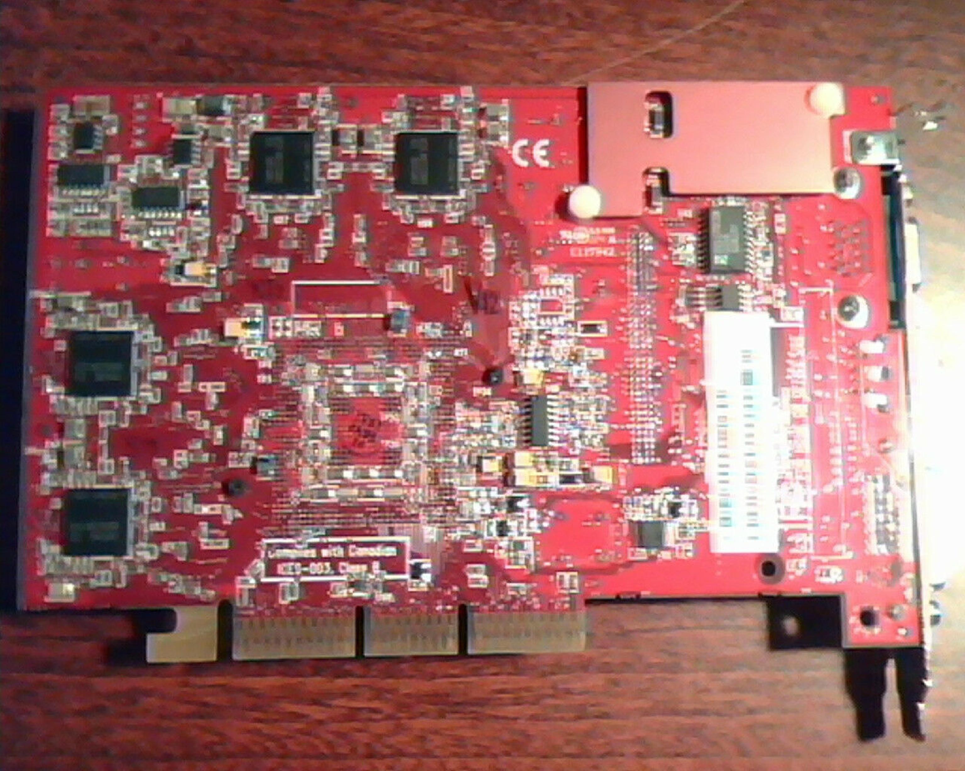 ATI 1029420630 RADEON 9700 PRO 128MB AGP AVG S-VIDEO DVI OUTPUTS