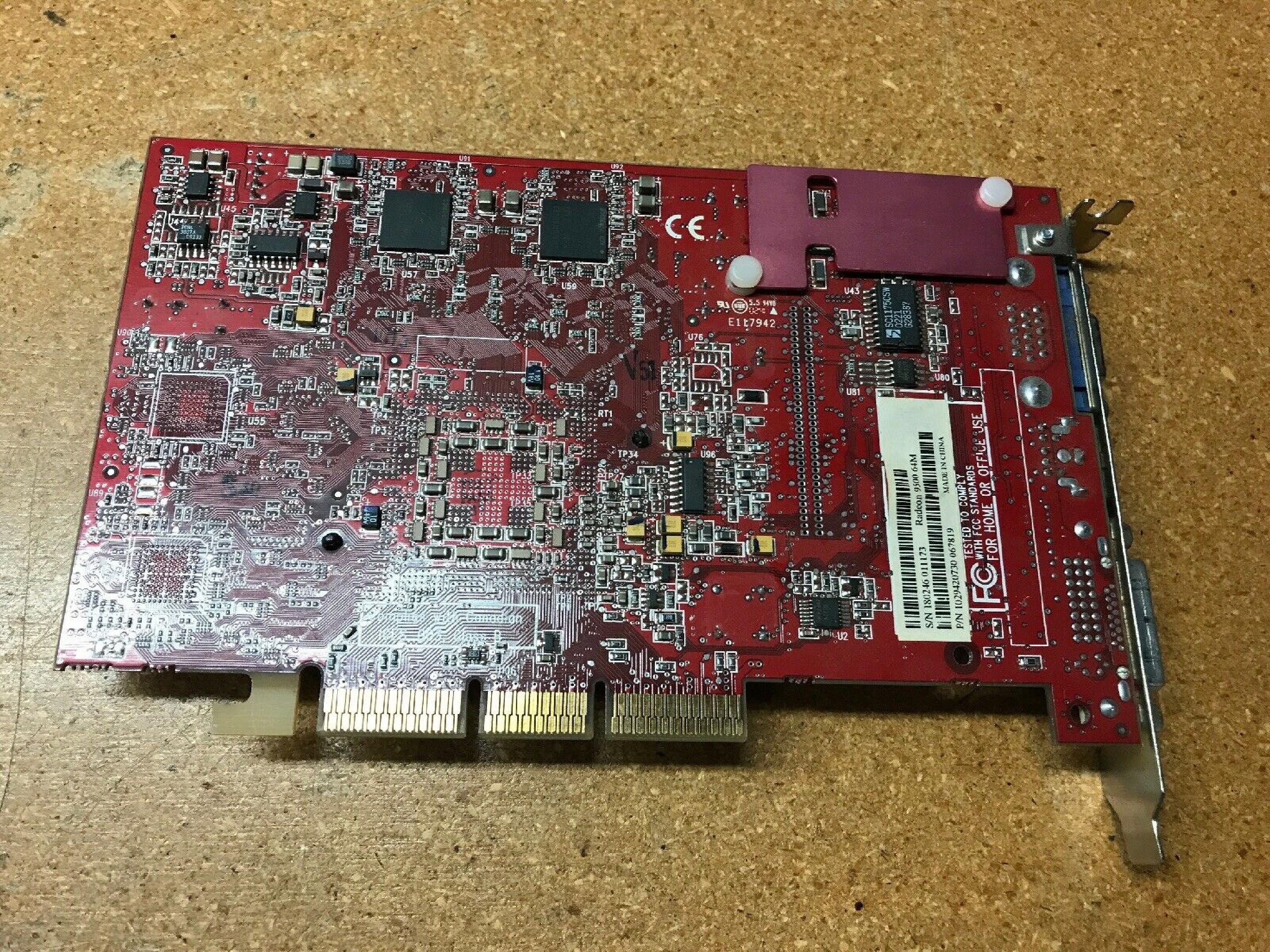 ATI 1029420630 RADEON 9700 PRO 128MB AGP AVG S-VIDEO DVI OUTPUTS