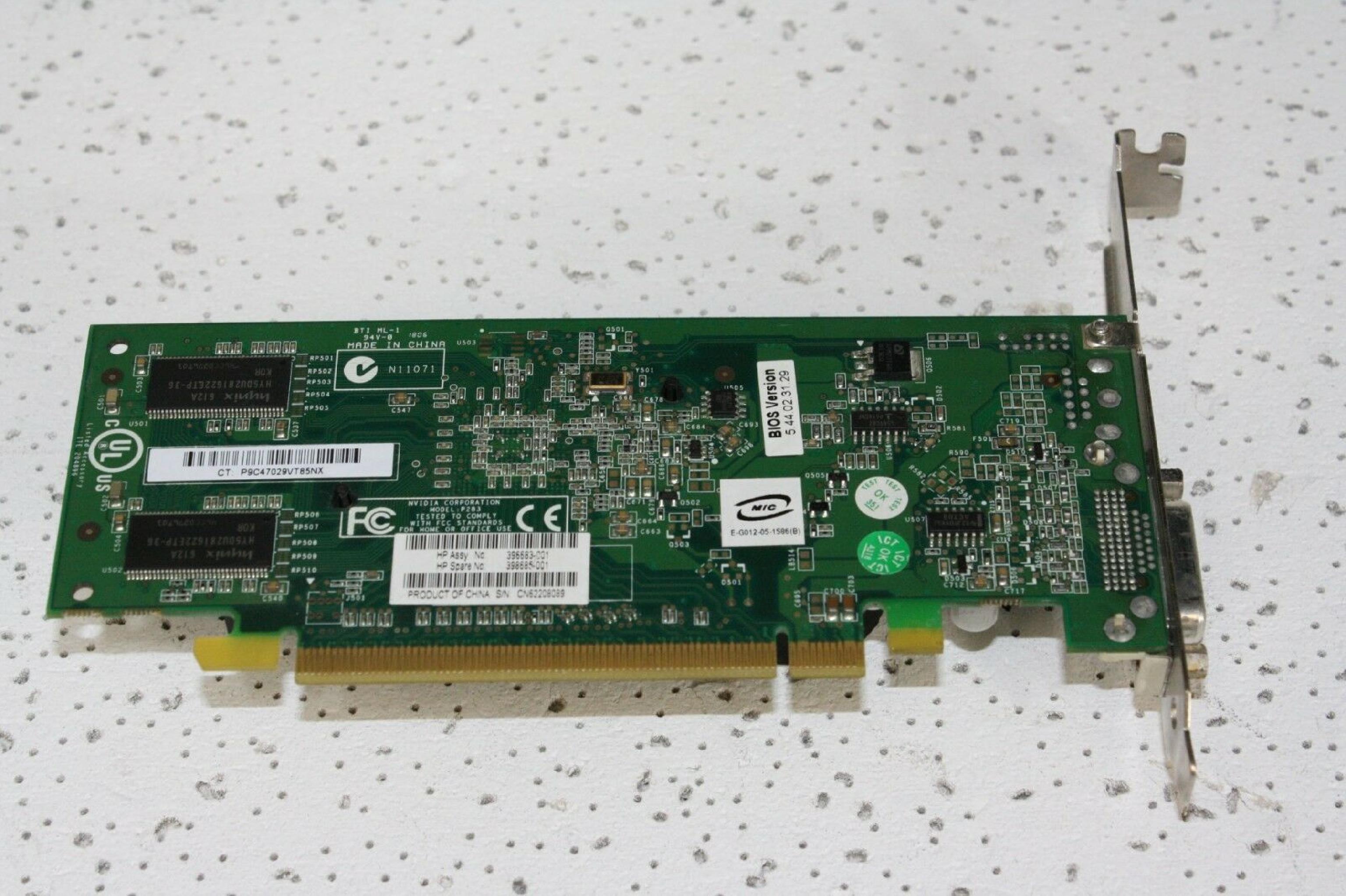 NVIDIA P283 128MB PCI EXPRESS VIDEO CARD DMS59 CONNECTOR