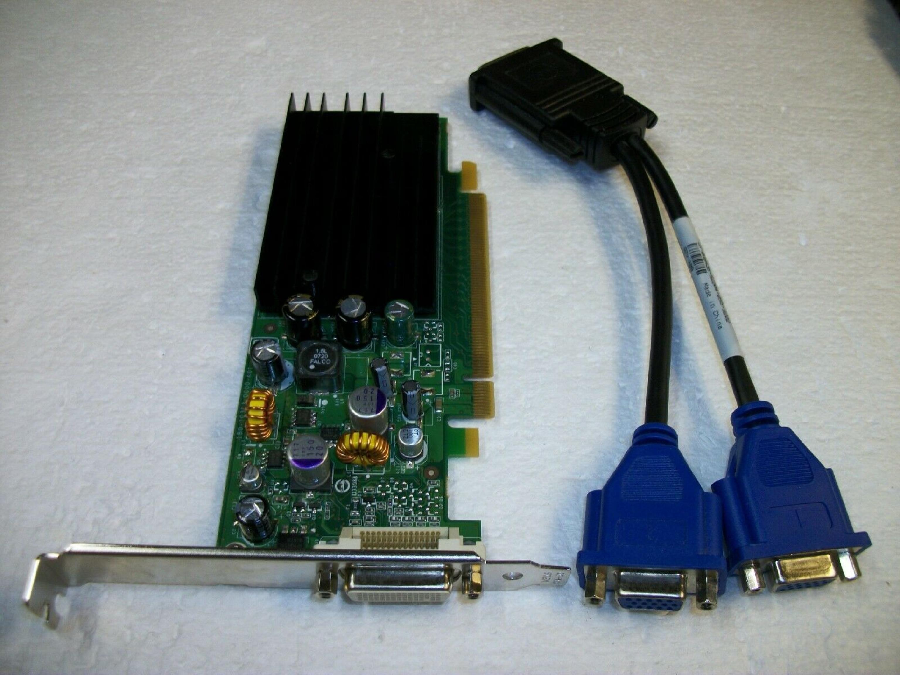 NVIDIA NVS285 128MB PCI EXPRESS VIDEO CARD DMS59 CONNECTOR