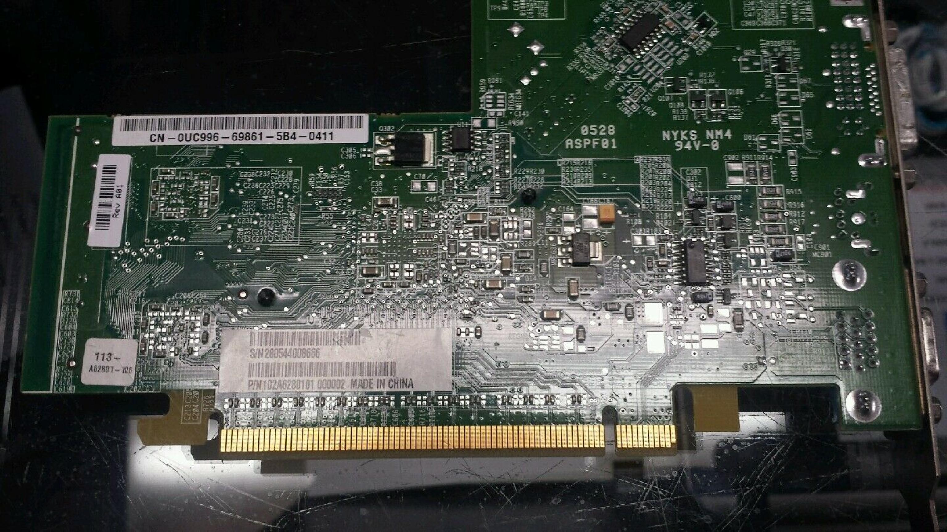 ATI 109-A62801-00 RADEON X300 PCIE X16 128MB VIDEO CARD DVI + VGA + S-VIDEO 10