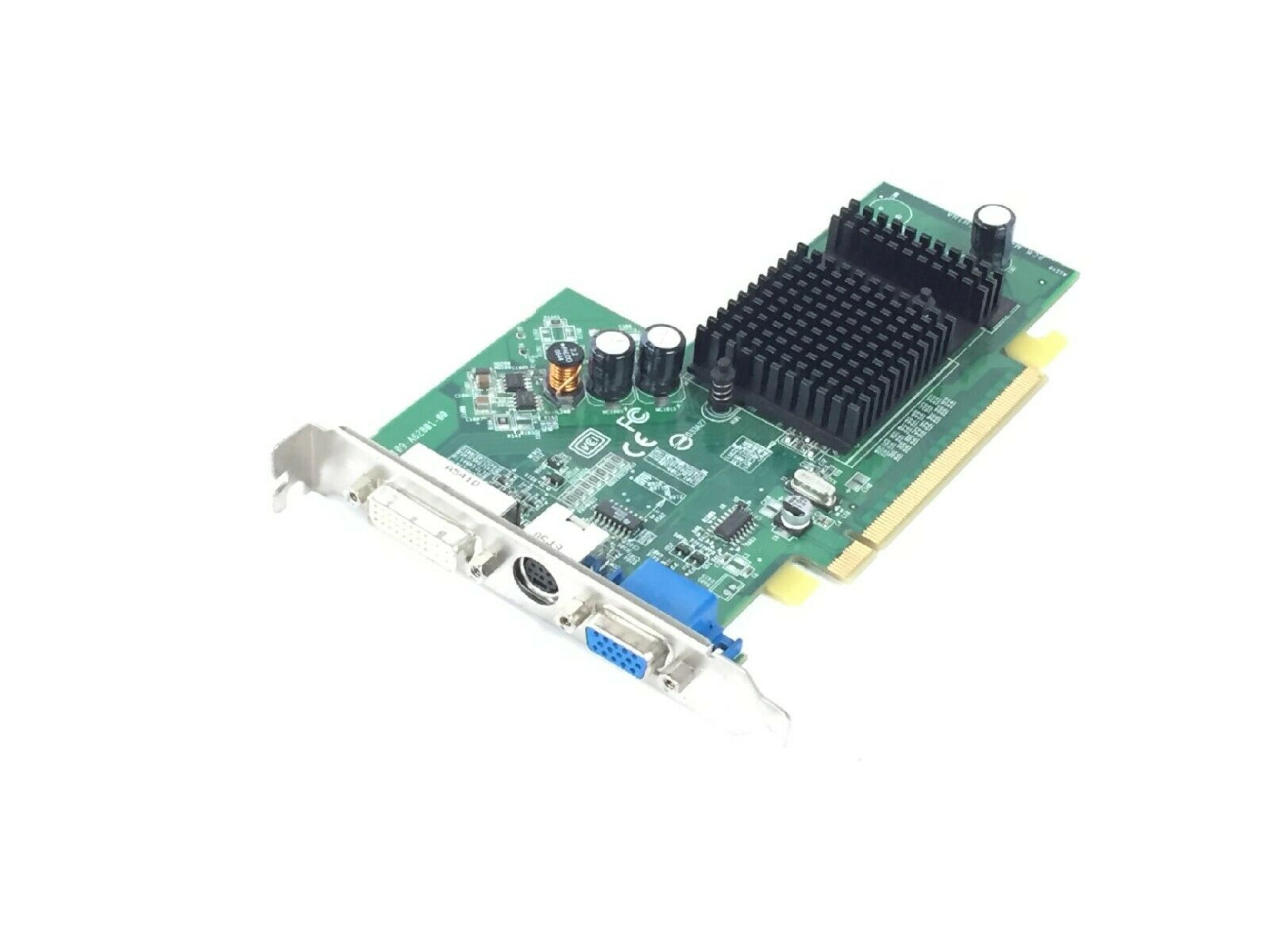 ATI 109-A62801-00 RADEON X300 PCIE X16 128MB VIDEO CARD DVI + VGA + S-VIDEO 10
