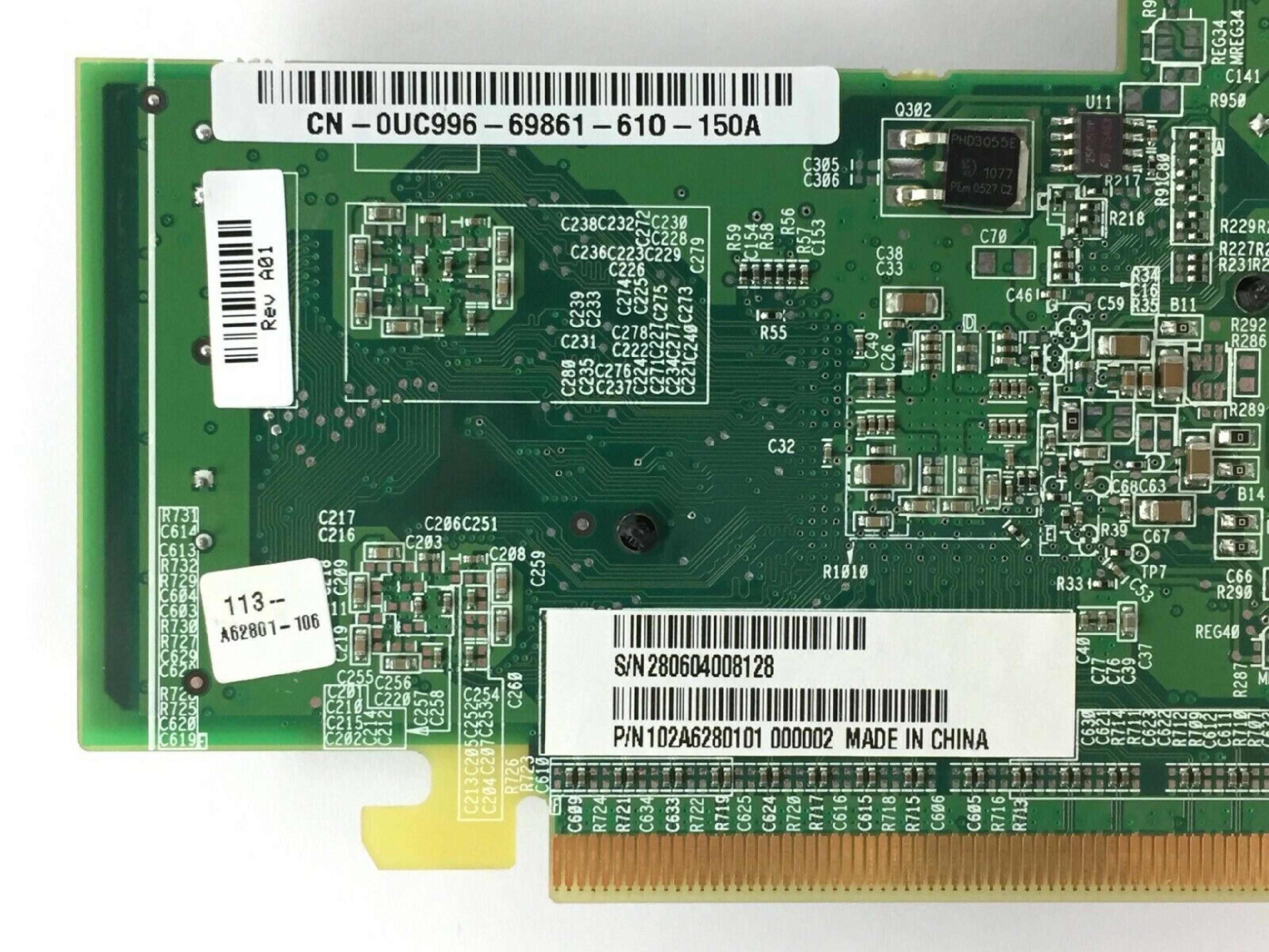 ATI 109-A62801-00 RADEON X300 PCIE X16 128MB VIDEO CARD DVI + VGA + S-VIDEO 10