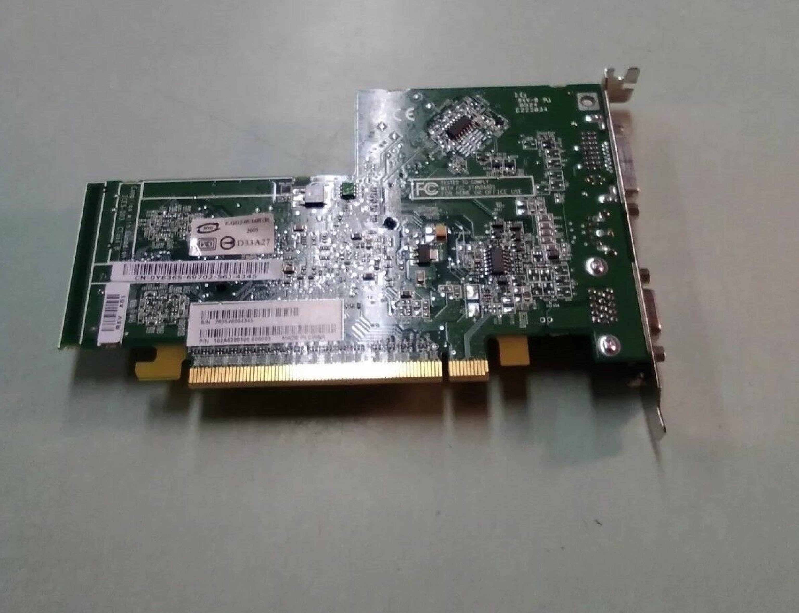 ATI 102A6280100 RADEON X300 PCIE X16 128MB VIDEO CARD DVI + VGA + S-VIDEO 10
