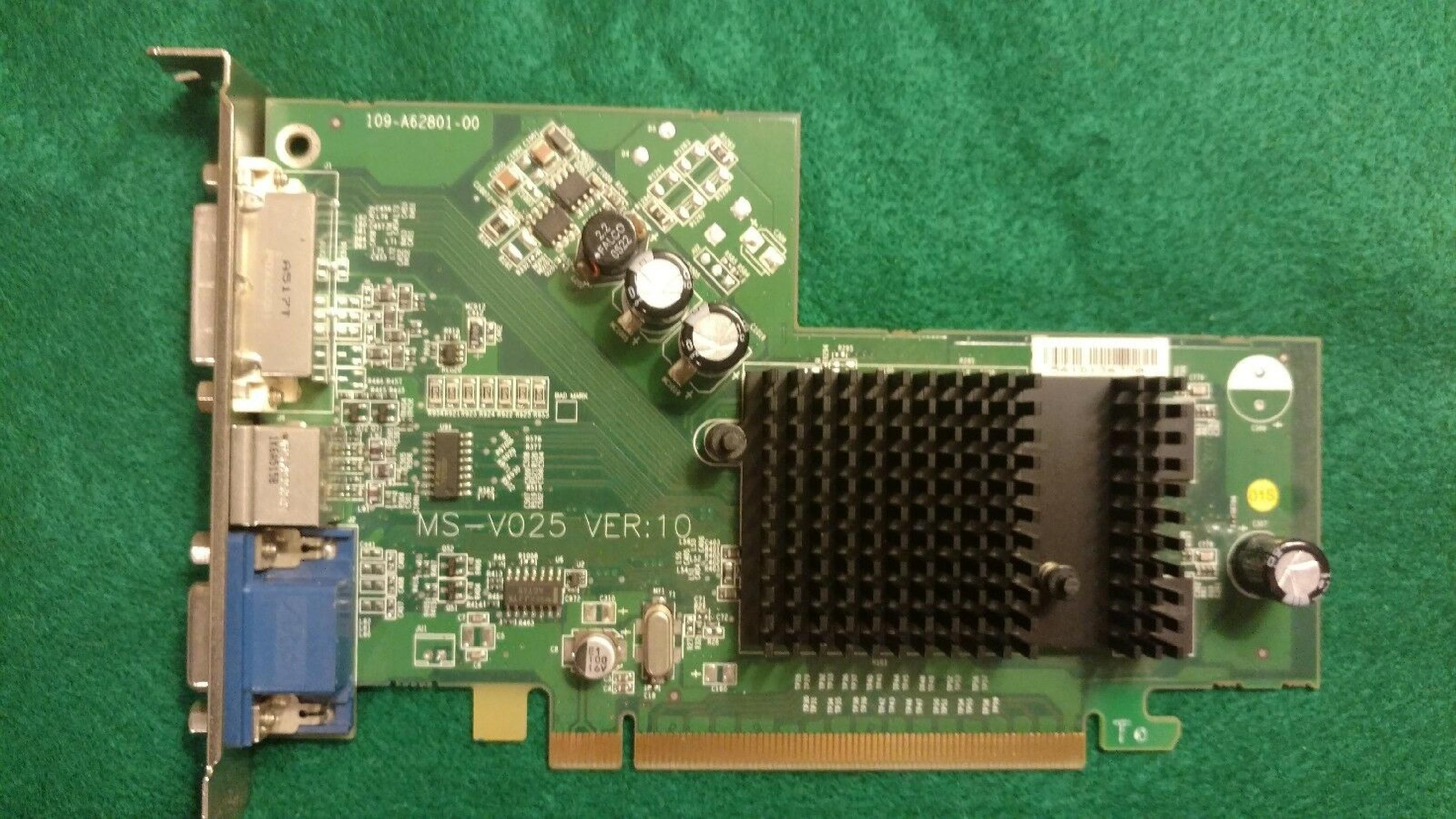 ATI 102A6280100 RADEON X300 PCIE X16 128MB VIDEO CARD DVI + VGA + S-VIDEO 10