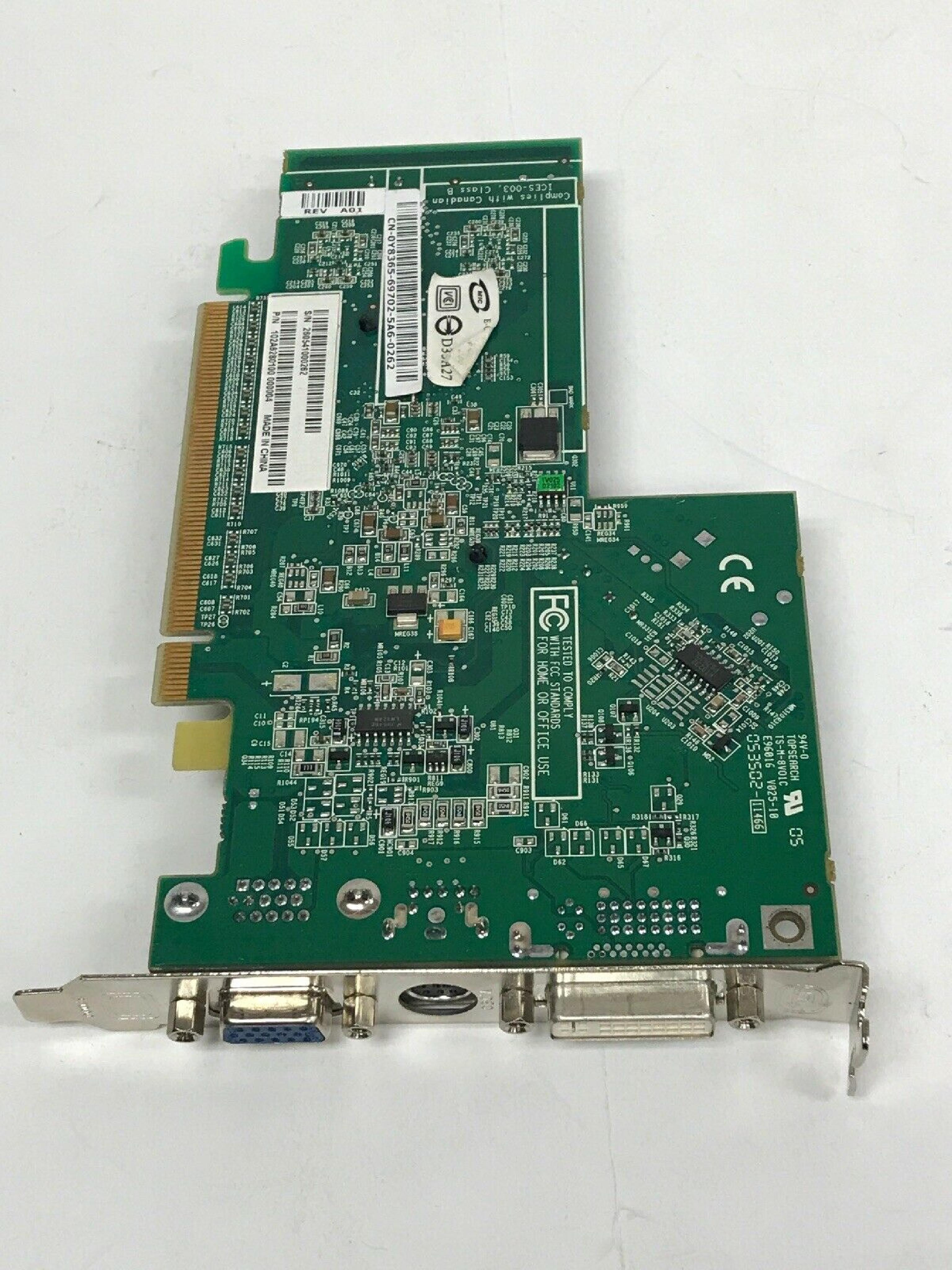 ATI 102A6280100 RADEON X300 PCIE X16 128MB VIDEO CARD DVI + VGA + S-VIDEO 10