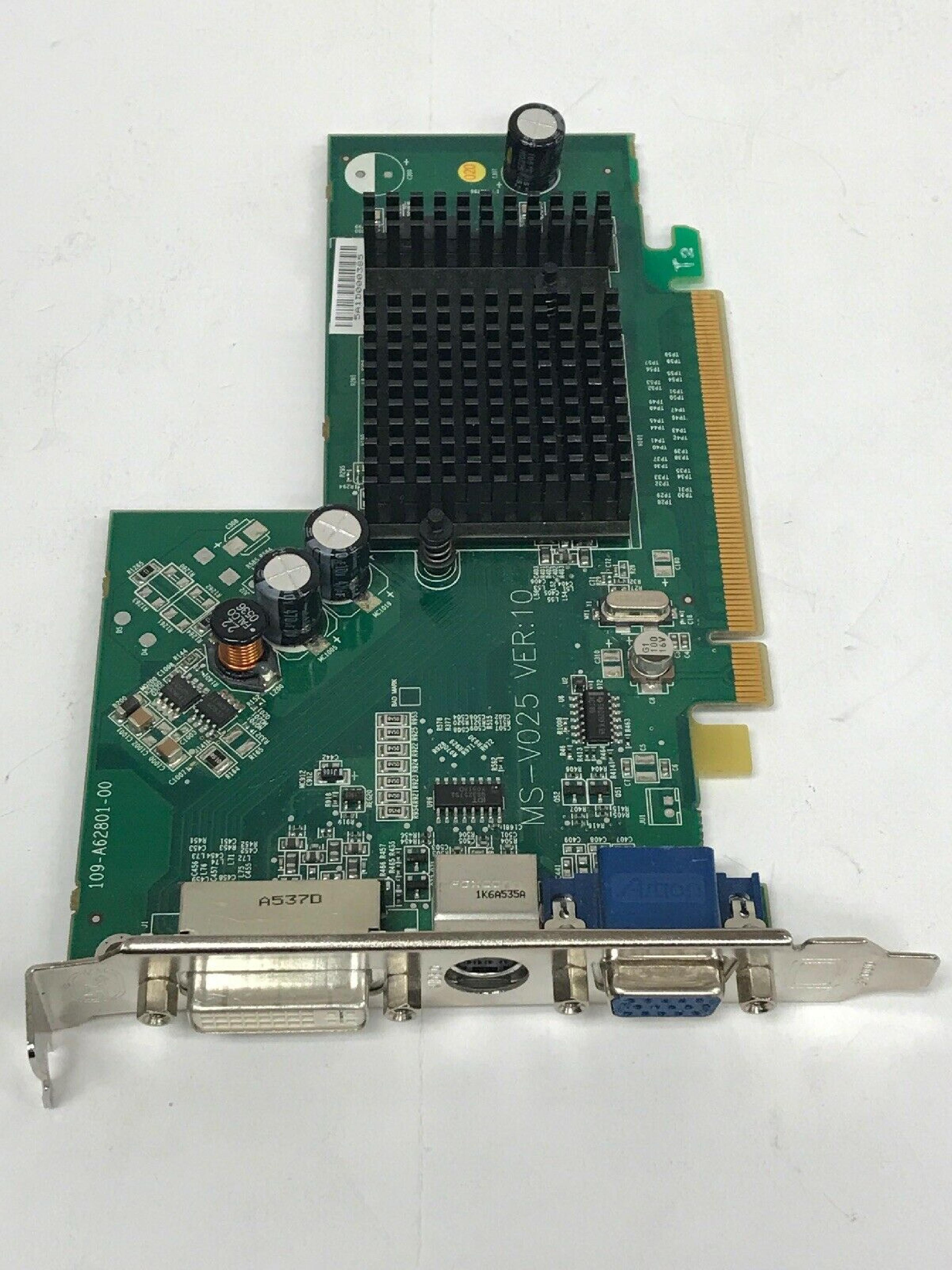 ATI 102A6280100 RADEON X300 PCIE X16 128MB VIDEO CARD DVI + VGA + S-VIDEO 10