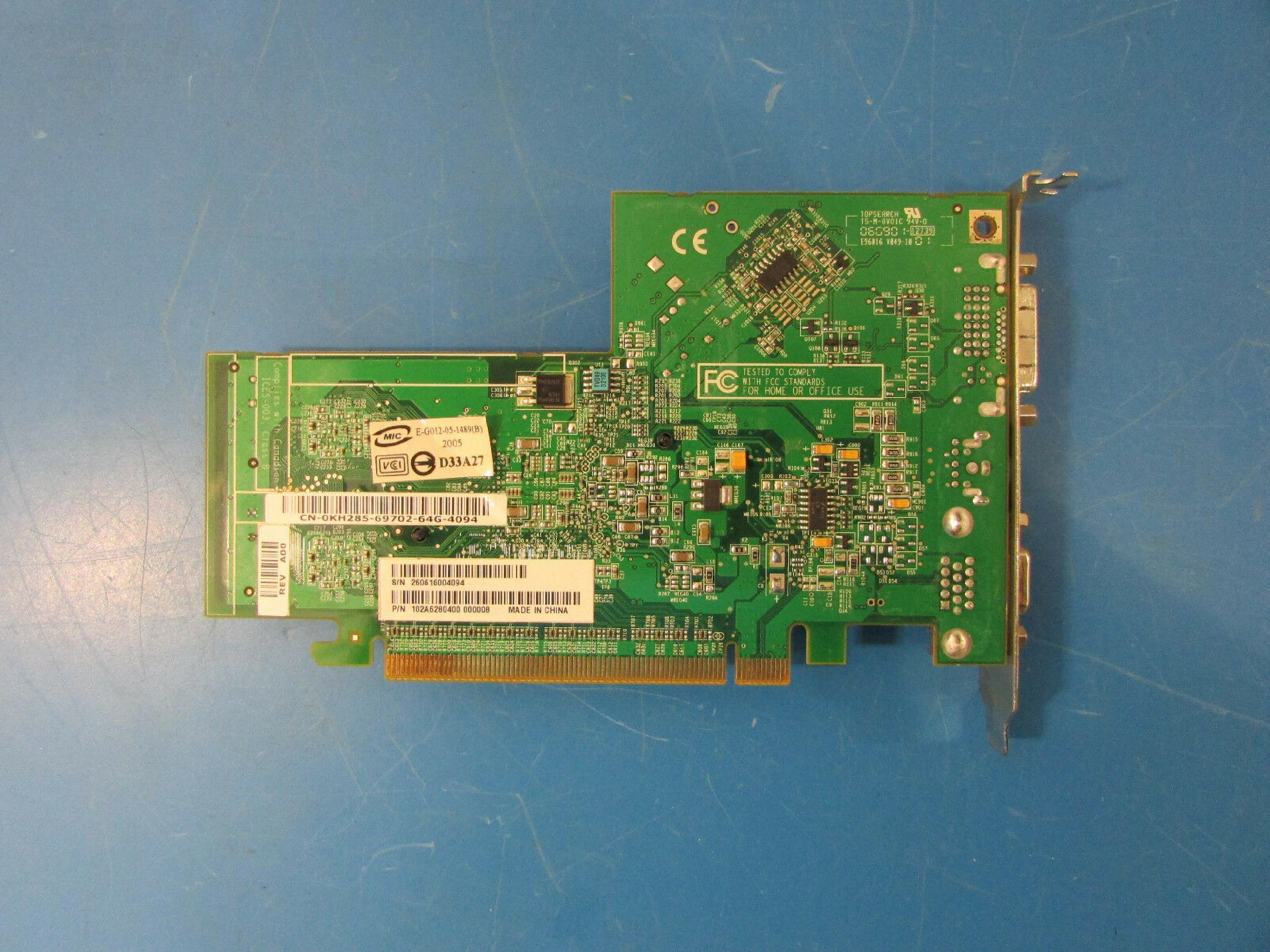 ATI 0Y8365 RADEON X300 PCIE X16 128MB VIDEO CARD DVI + VGA + S-VIDEO 10
