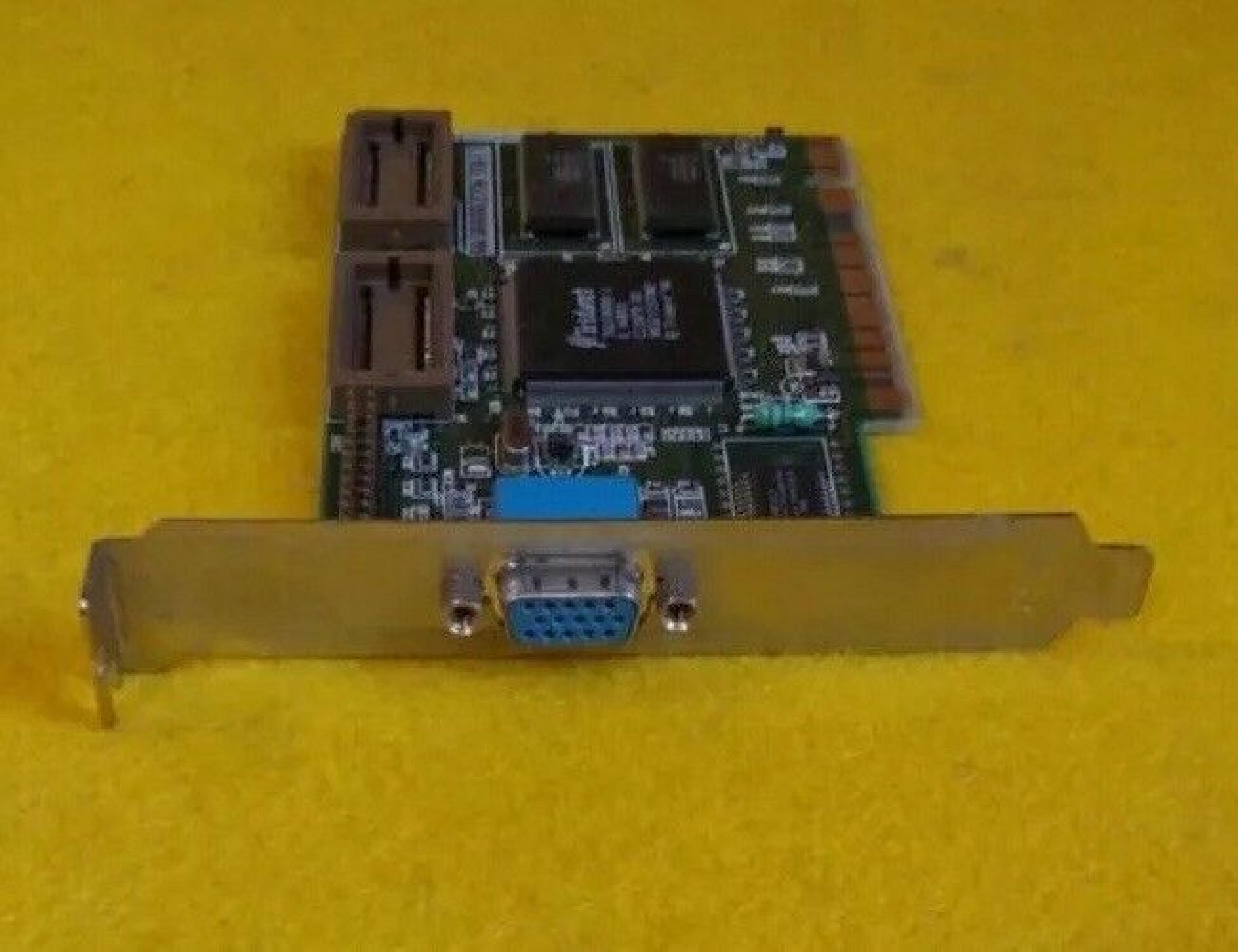 TRIDENT MICROSYSTEMS 8257G/V5 1MB PCI VIDEO CARD WITH VGA OUTPUT TGUI9680-1 CBB01 MCX24 05TR03