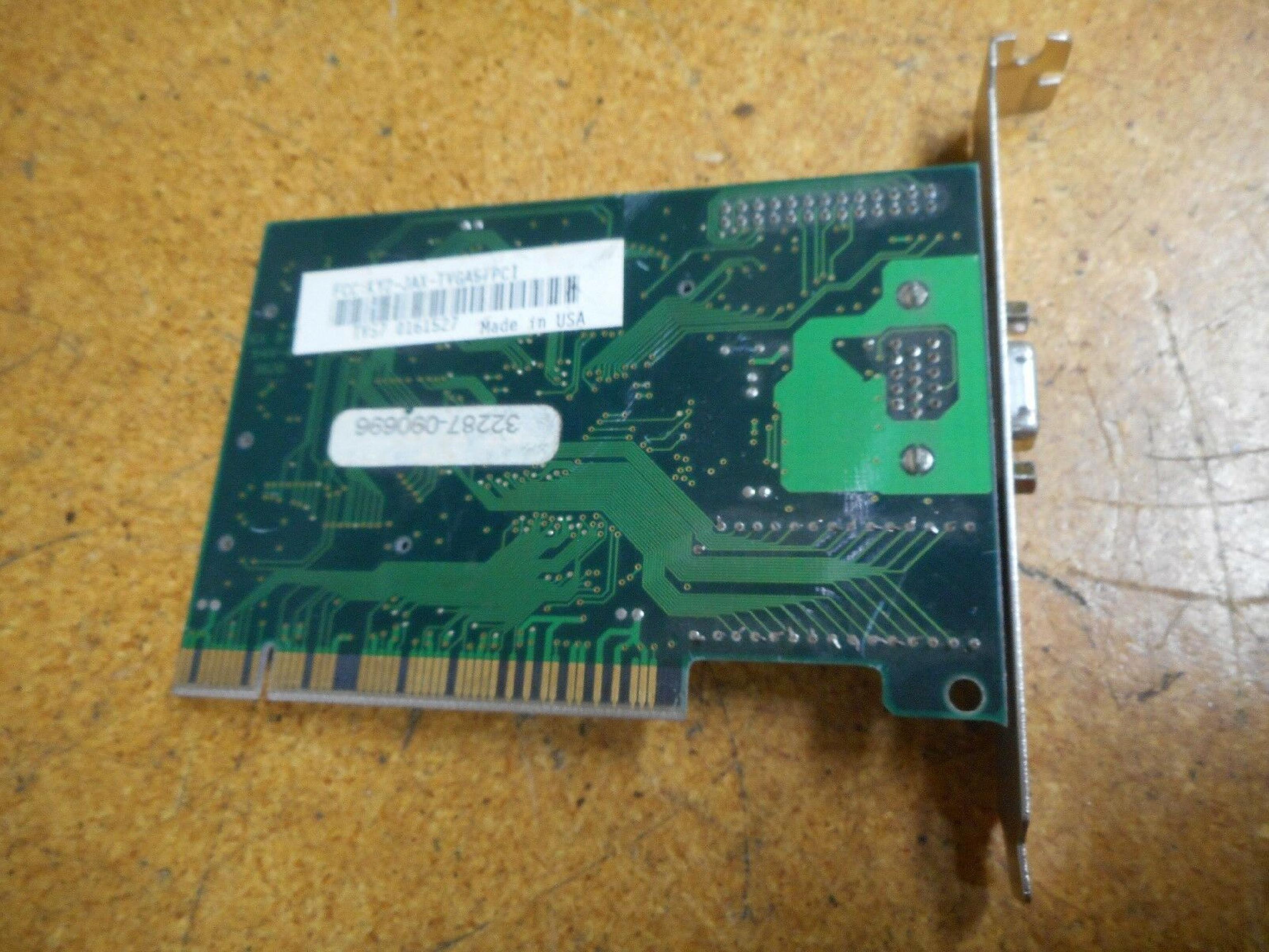 TRIDENT MICROSYSTEMS 8257GV1 1MB PCI VIDEO CARD WITH VGA OUTPUT