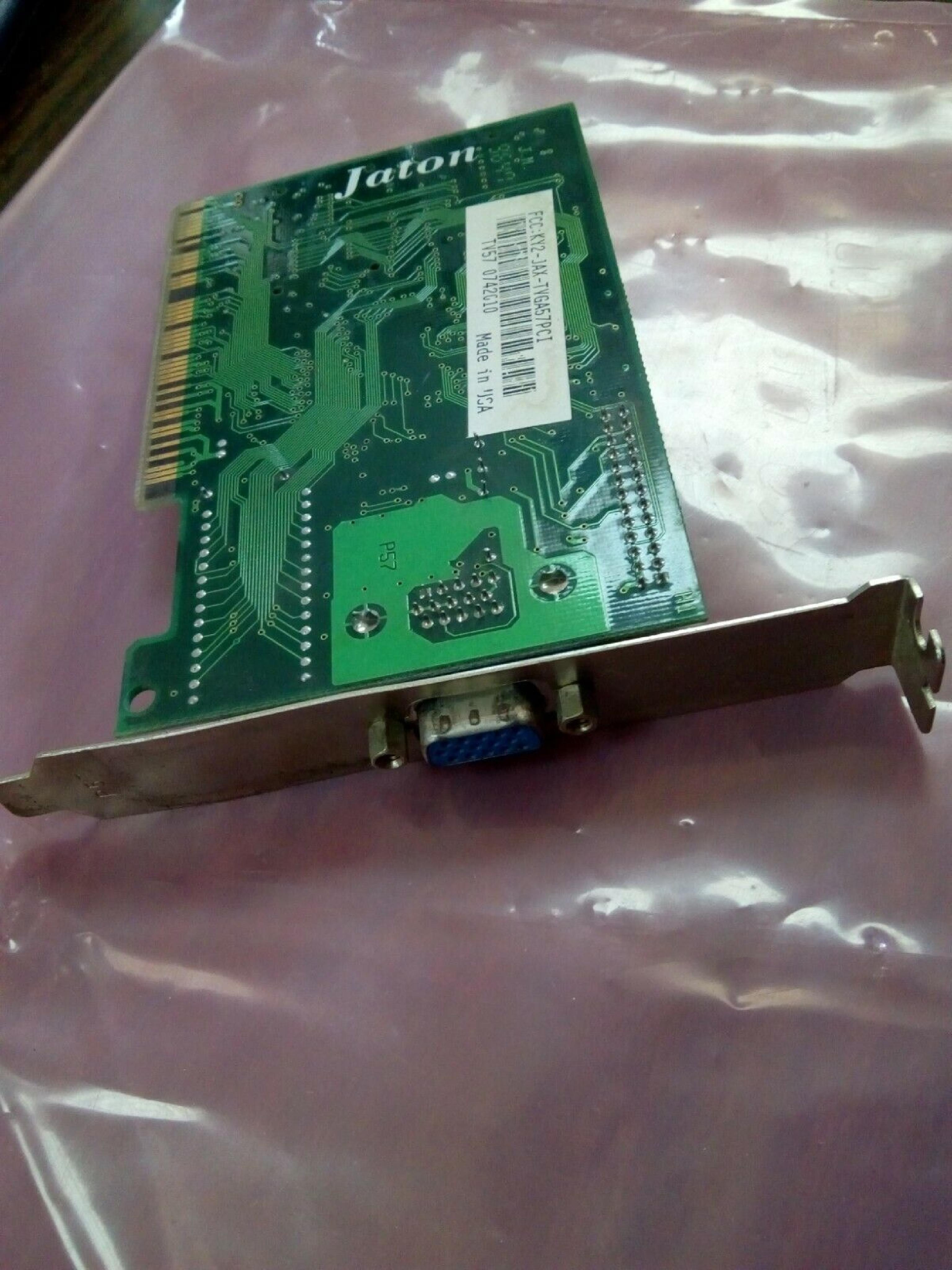 TRIDENT MICROSYSTEMS 8257F/V2 PCI VIDEO CARD TGUI9680-1