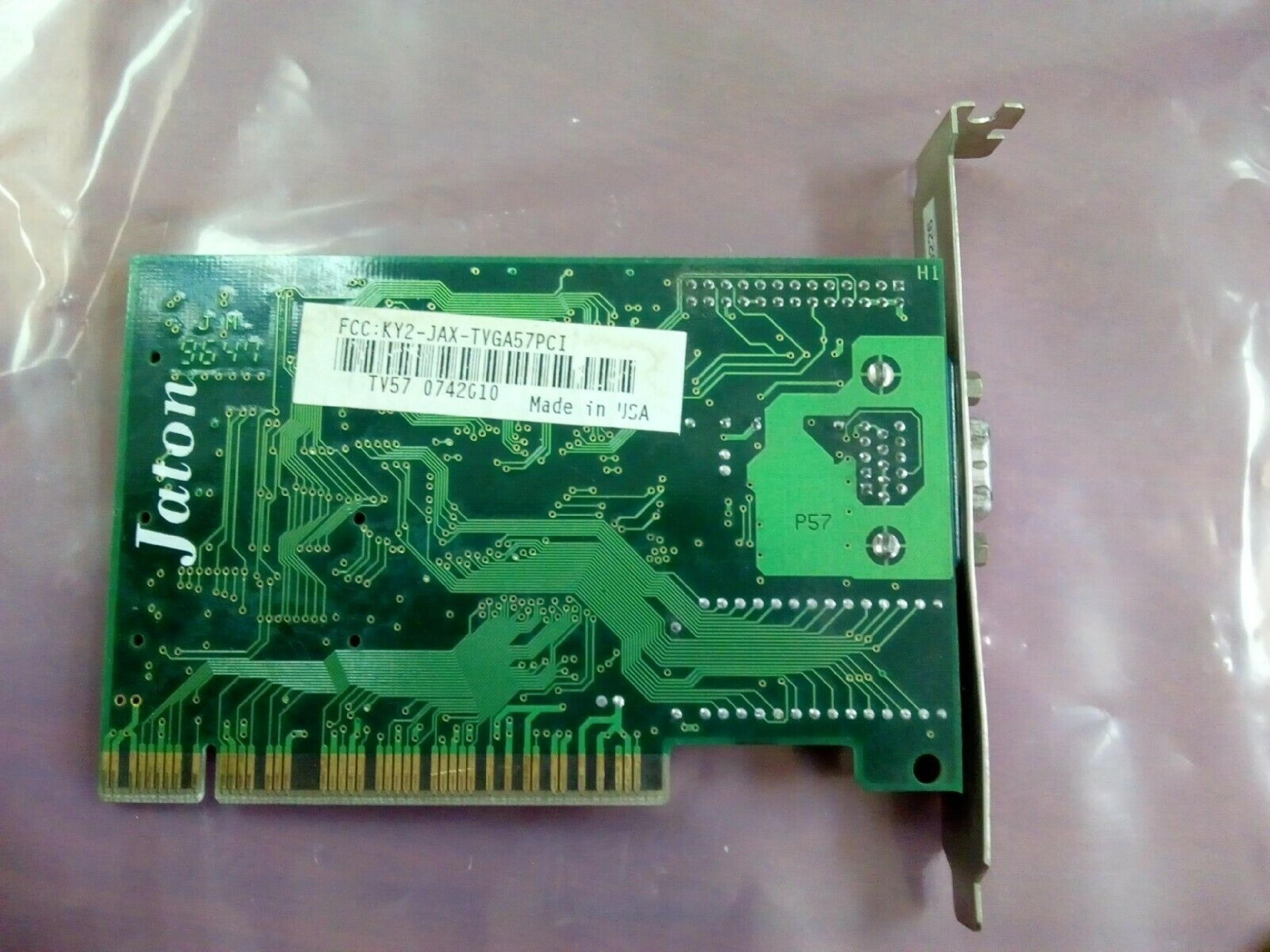 TRIDENT MICROSYSTEMS 8257F/V2 PCI VIDEO CARD TGUI9680-1