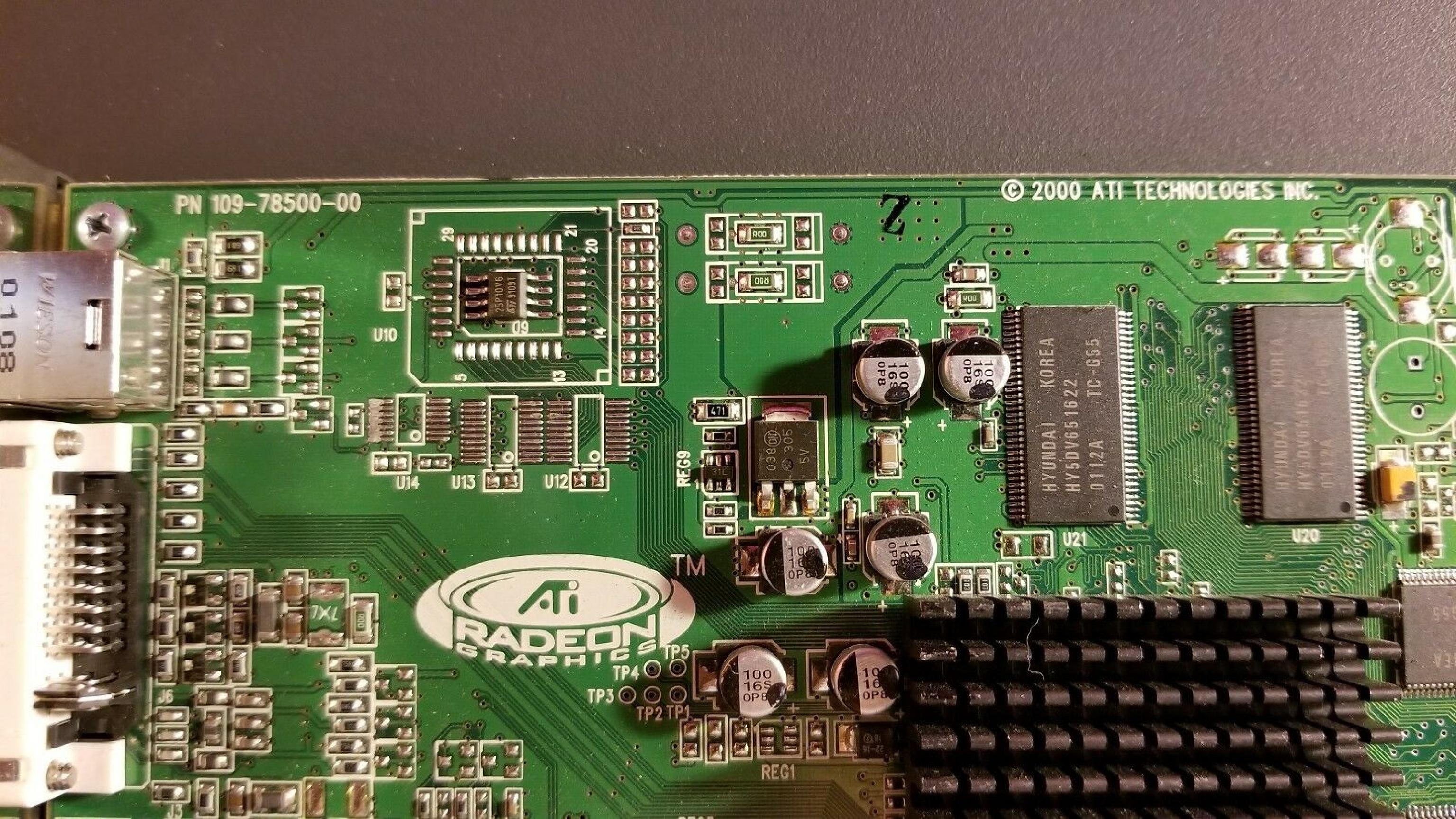 ATI RV100 SD32M RADEON 7000 32M DDR AGP DVI VGA S-VID VIDEO GRAPHICS CARD