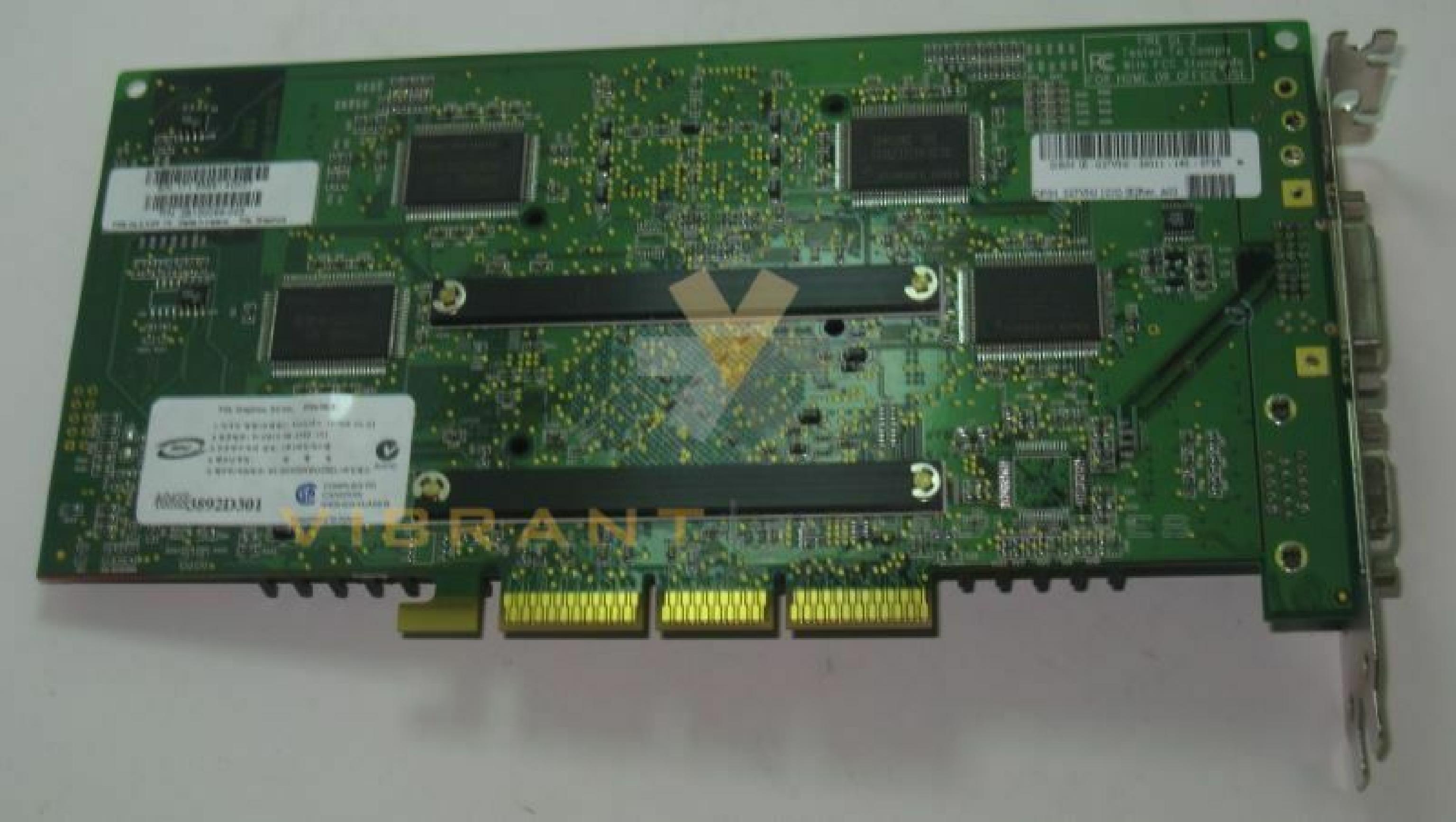 ATI 027VNJ FIRE GL2 64MB AGP DVI VGA WORKSTATION CARD