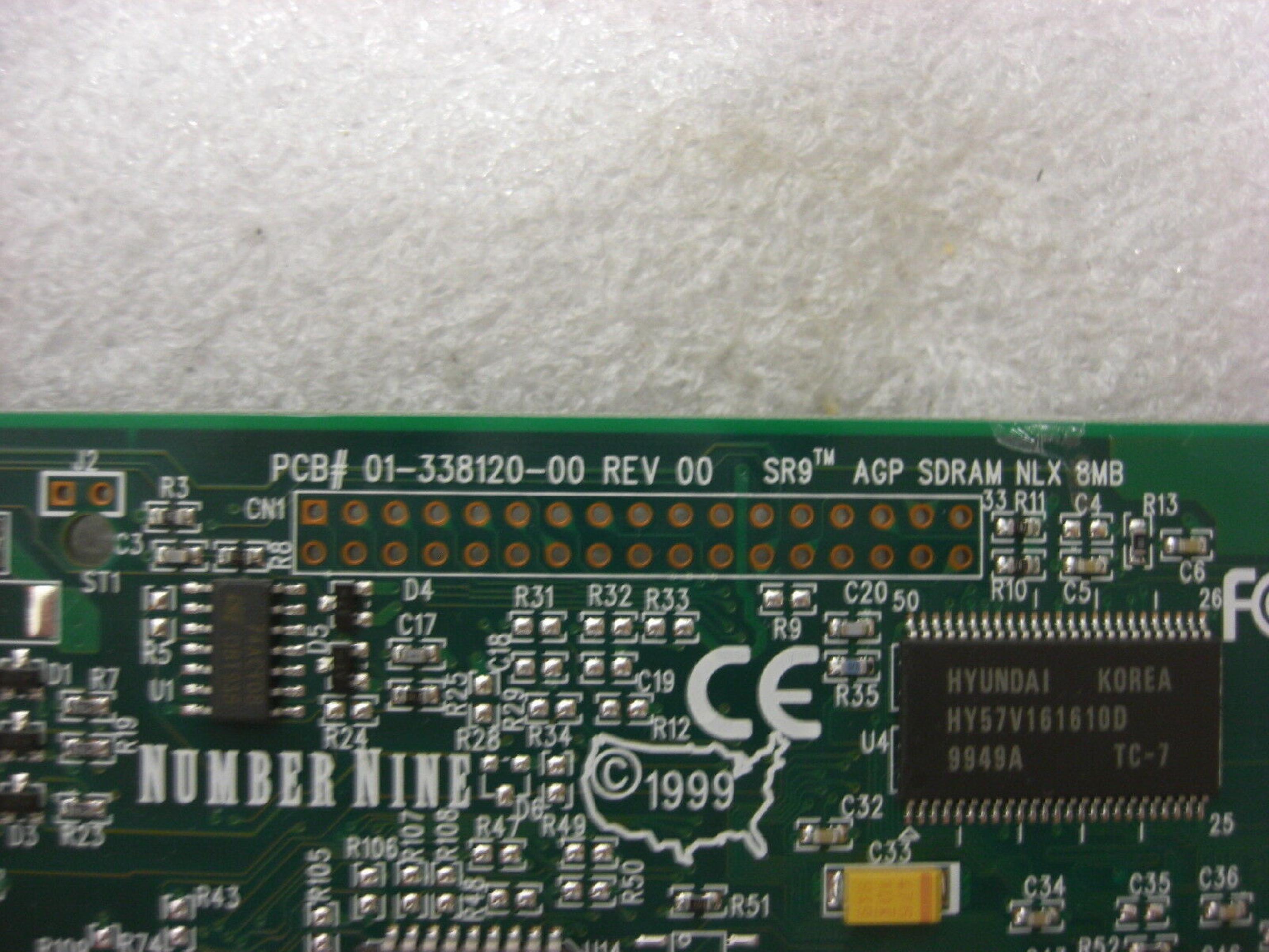 IBM 09N5898 8MB 2X AGP VIDEO CARD NUMBER NINE