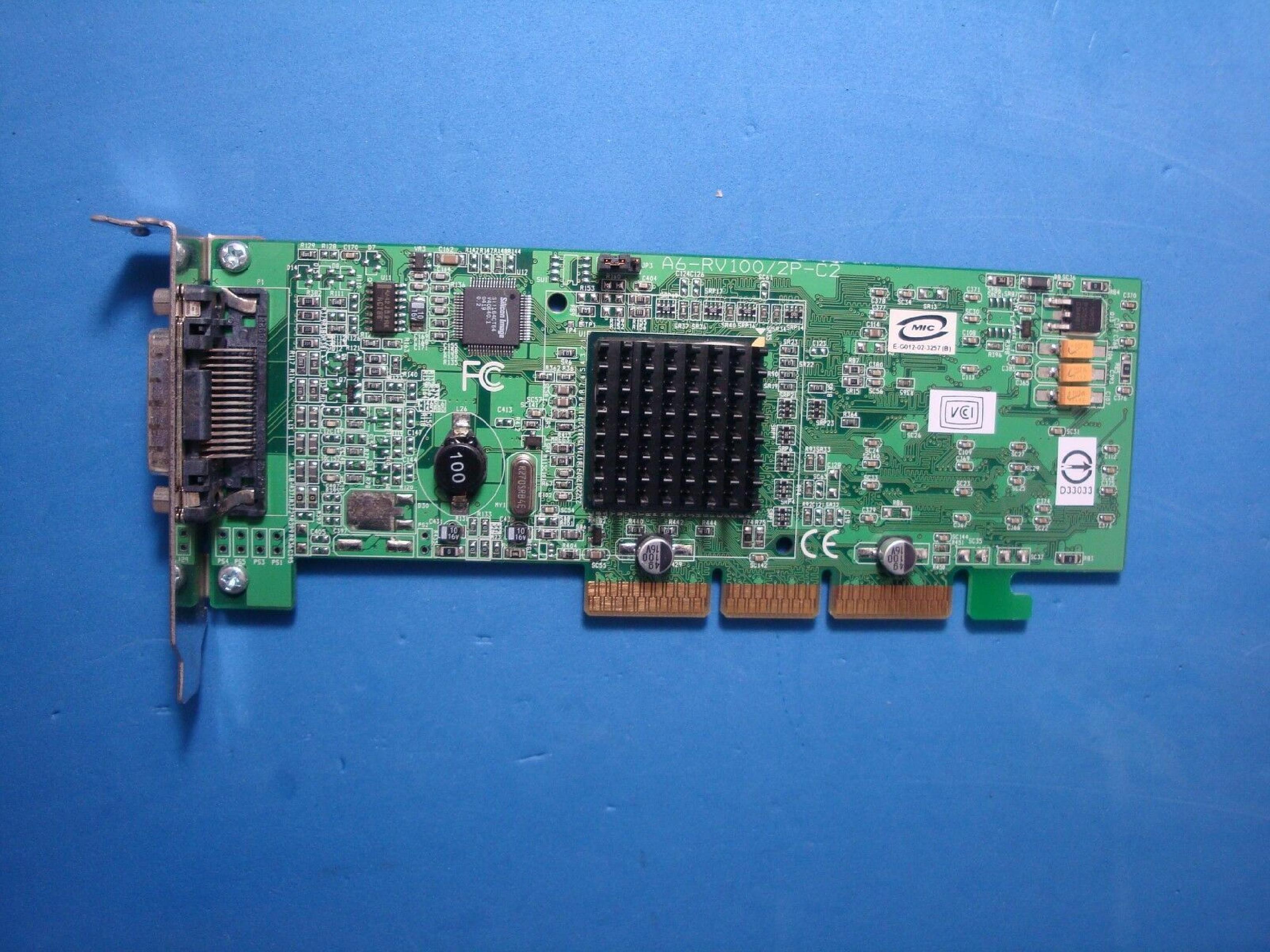 APPIAN GRAPHICS A6-RV100/2P-C2 64MB AGP VIDEO CARD WITH DMS-60 OUTPUT