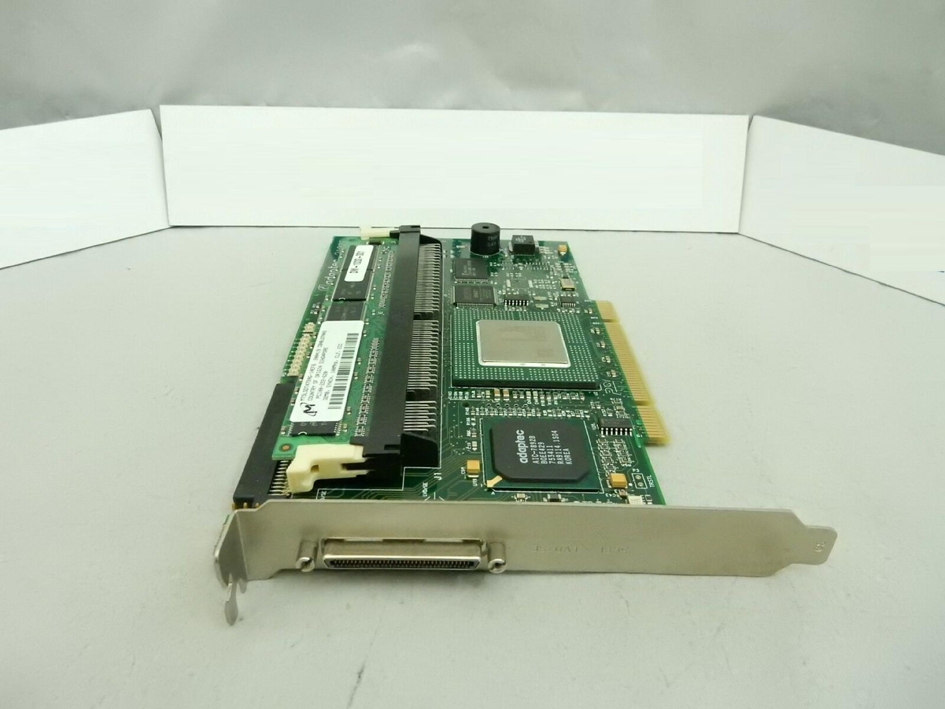 ADAPTEC 2100S PCI 68-PIN HD-68 32MB ULTRA160 SCSI RAID CONTROLLER W. 32MB SDRAM