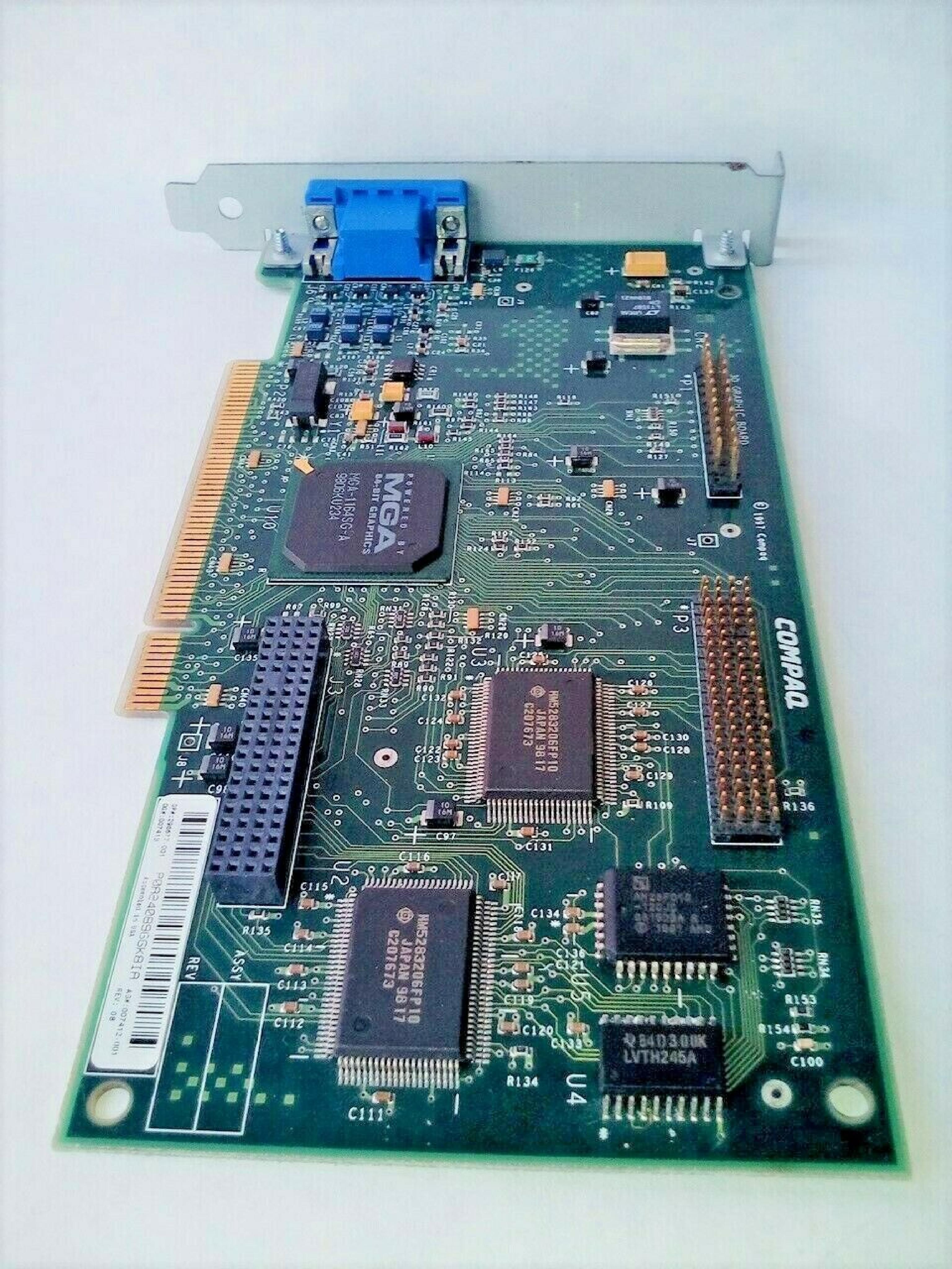 COMPAQ / HEWLETT PACKARD / HP 296677-001 PCI VIDEO CARD POWERED BY MGA 64-BIT GRAPHICS
