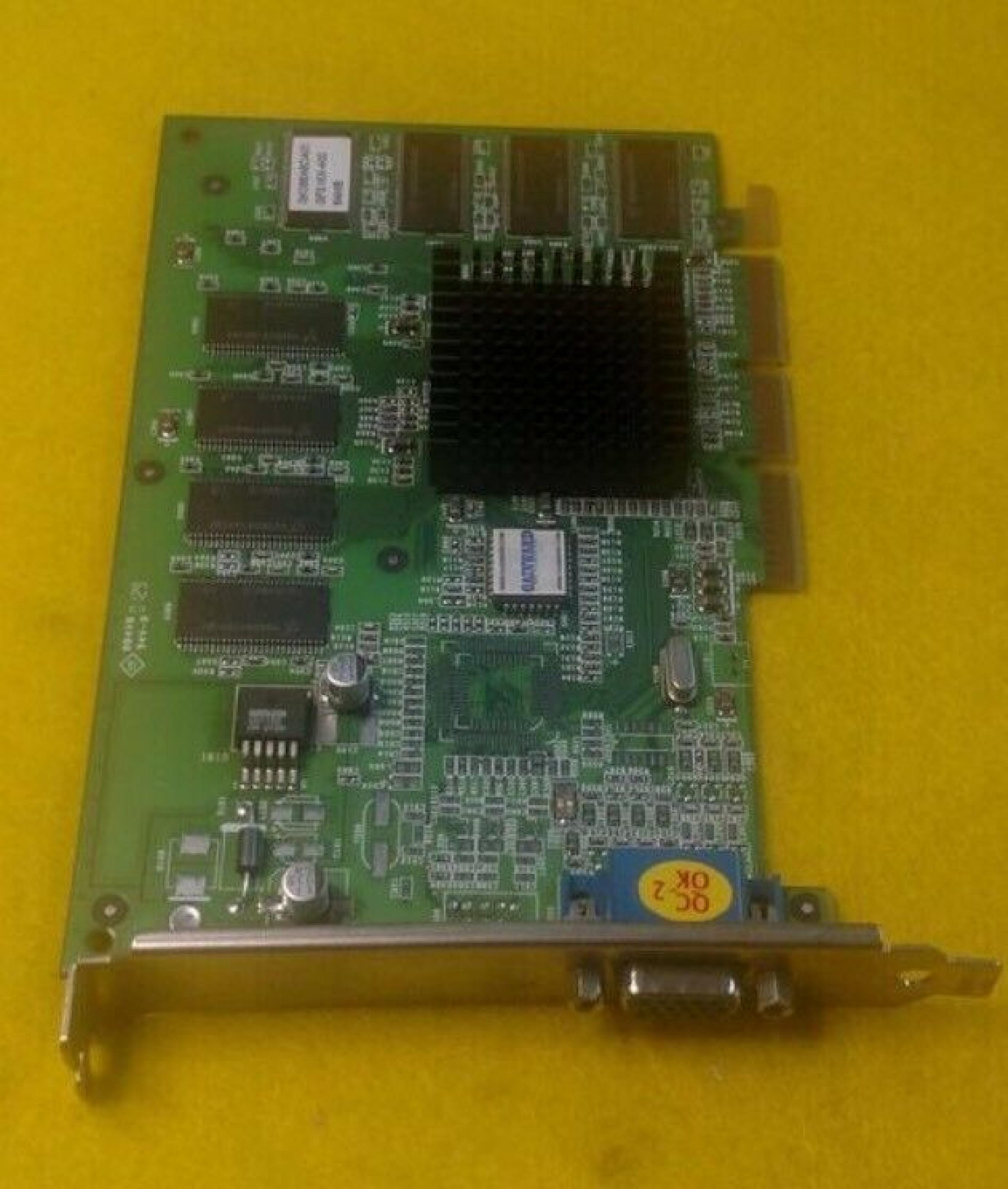 NVIDIA / GAINWARD VGA-GWV06-6 64MB AGP VIDEO CARD GEFORCE2 MX400 WITH VGA RCA AND S-VIDEO PORT