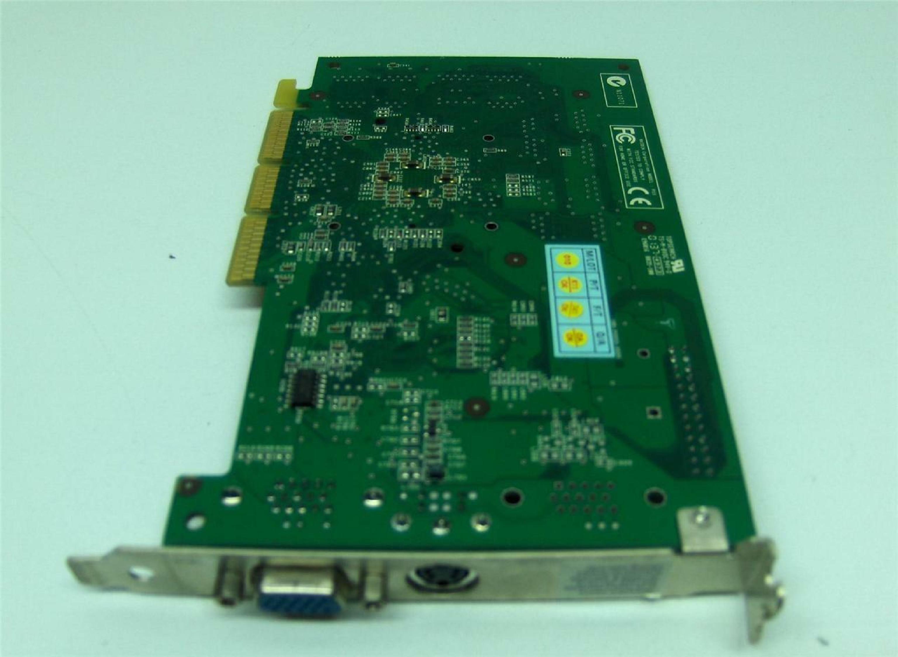 NVIDIA MS-8835 32MB AGP VIDEO CARD WITH VGA AND TV OUT OUTPUTS