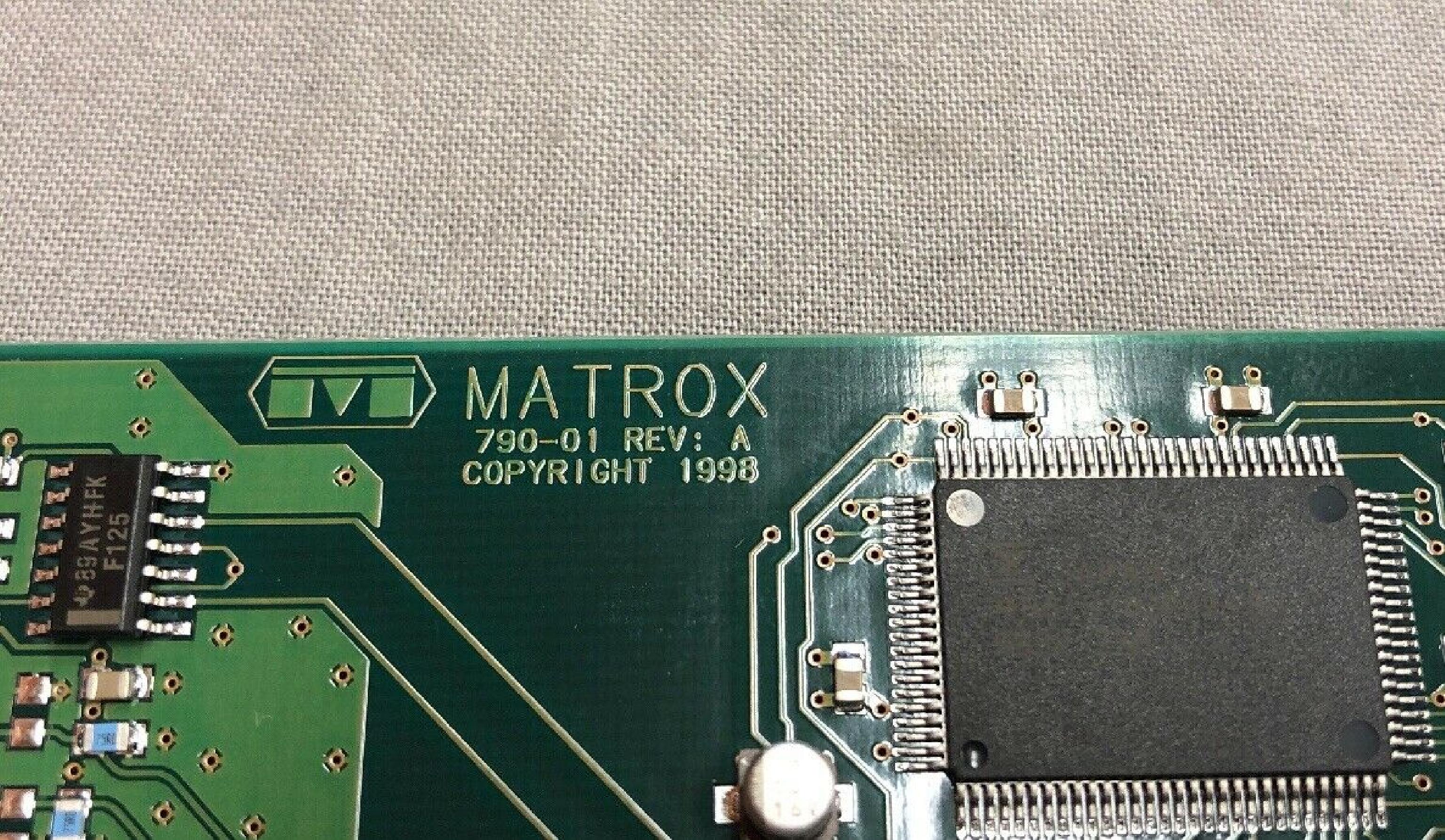 MAXTOR / MATROX 790-01 4MB AGP VIDEO CARD WITH VGA OUTPUT 790-01 REV A G100A/2/OEM G100 2M 2D