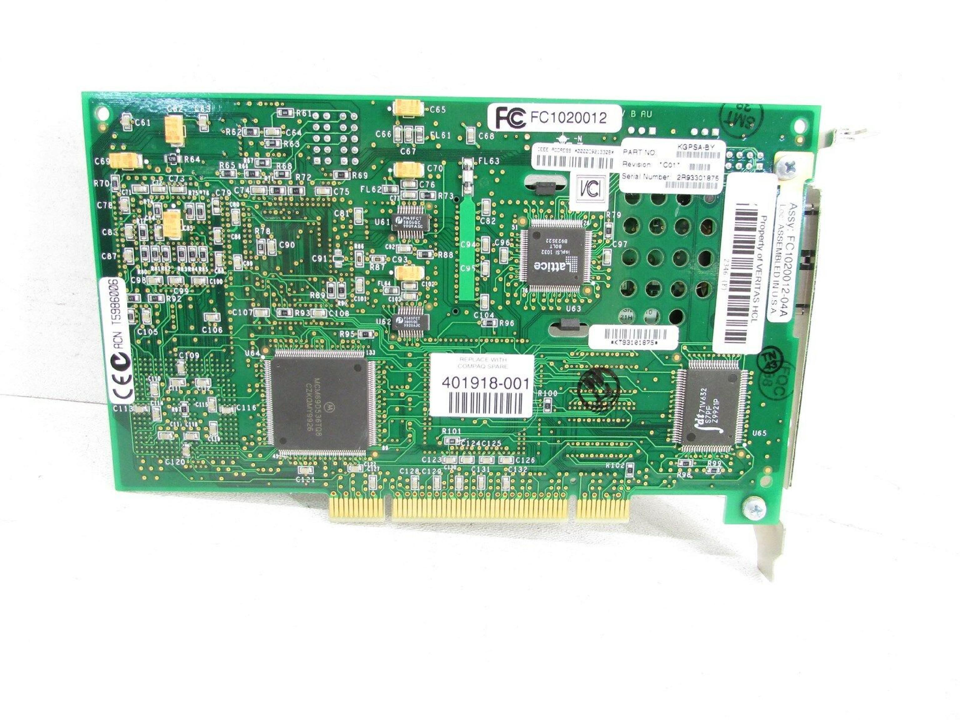 COMPAQ / HEWLETT PACKARD / HP 401918-001 PCI FIBRE HOST ADAPTER STRONGARM