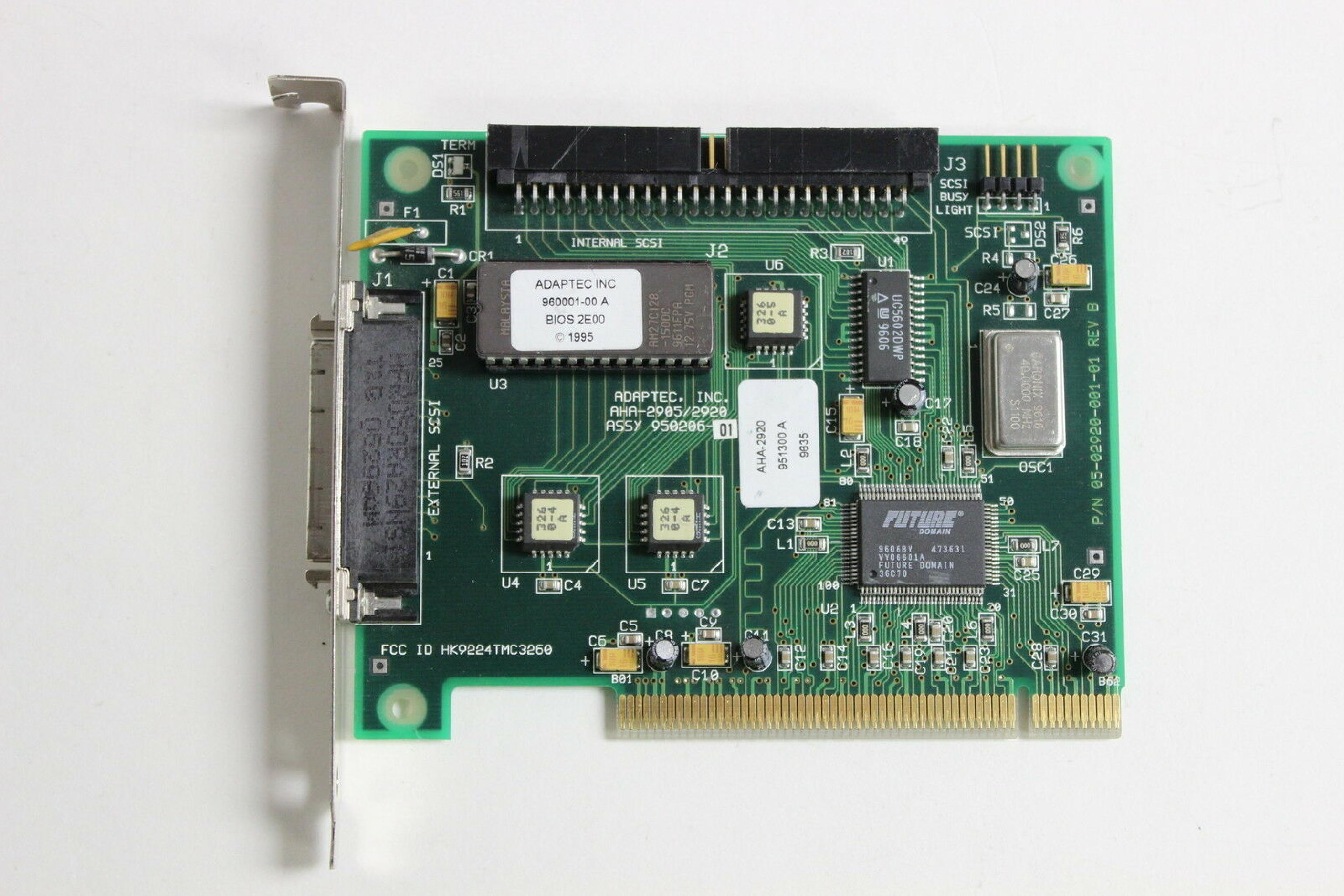 ADAPTEC AHA-2920 SCSI II CONTROLLER PCI INTERFACE