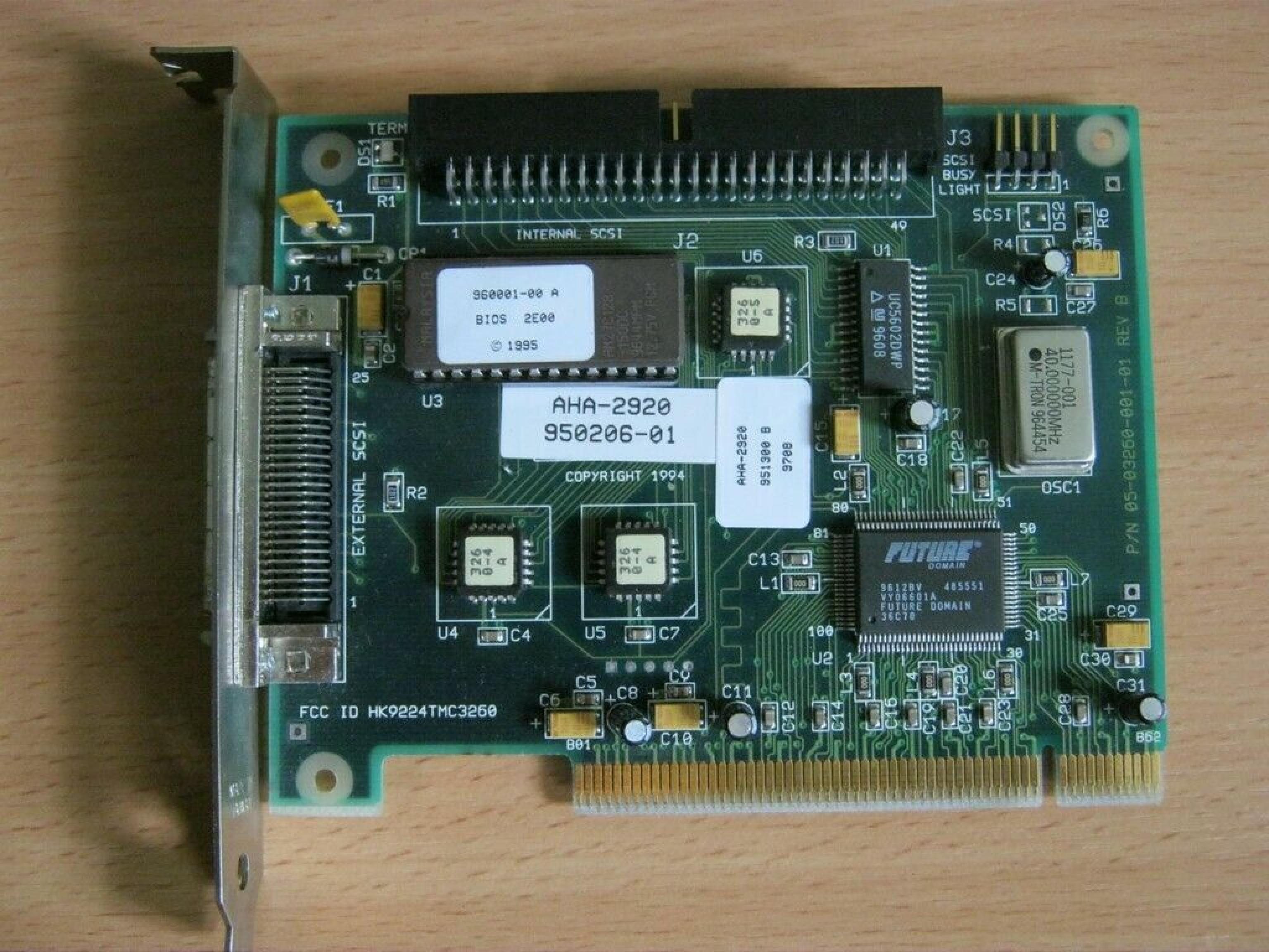 ADAPTEC AHA-2920 SCSI II CONTROLLER PCI INTERFACE