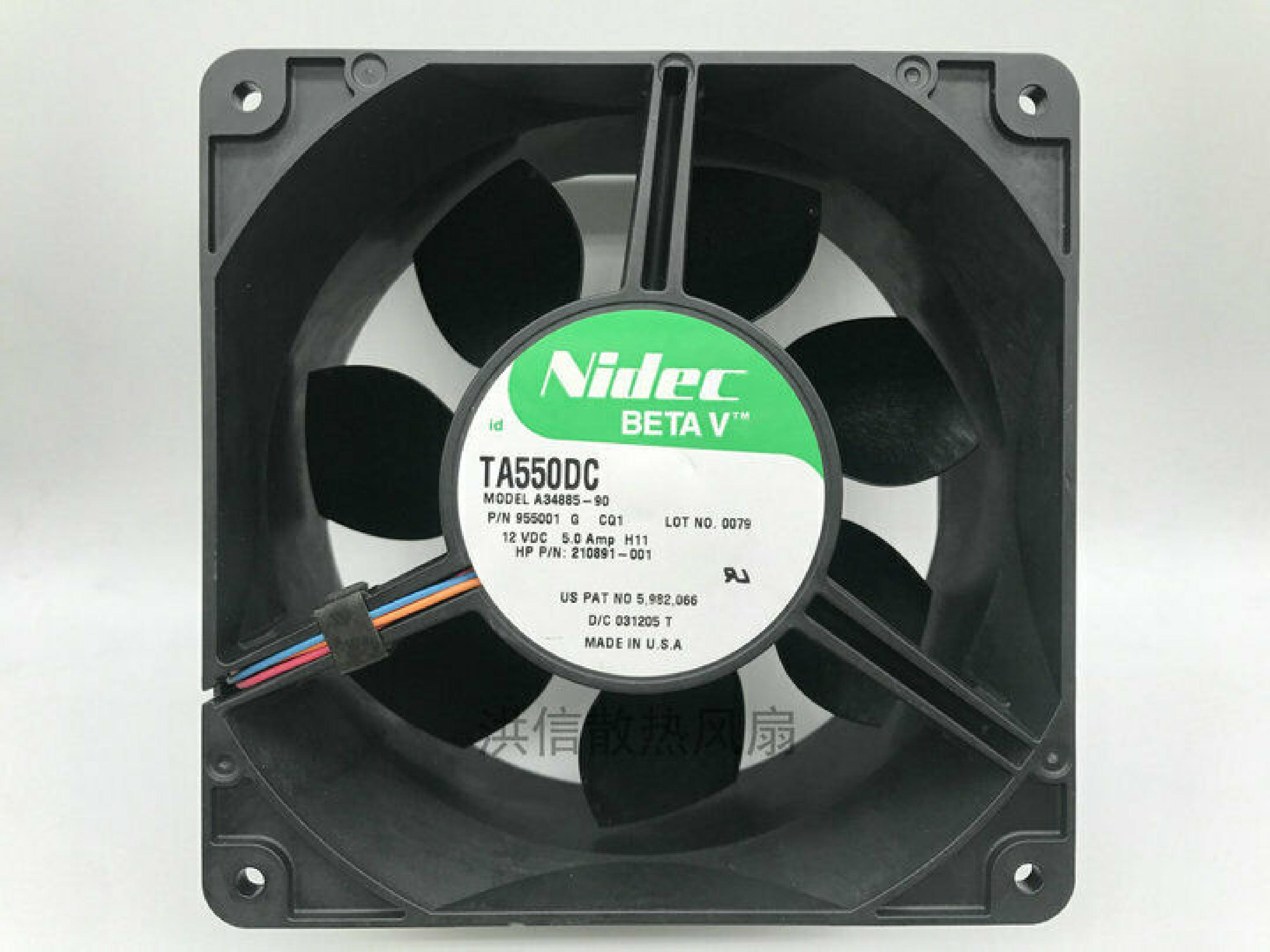 NIDEC TA550DC HP COMPAQ PROLIANT DL760 SERVER HOT PLUG FAN ASSEMBLY
