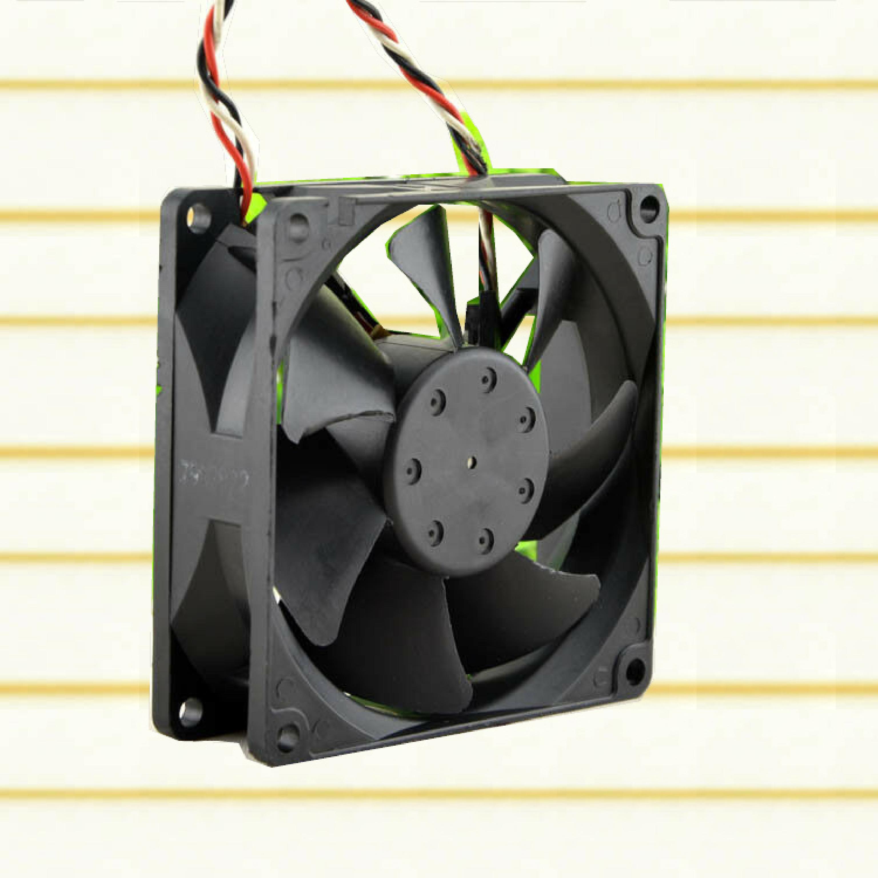 JMC / NMB 3110KL-04W-B66 FAN 12V DC .5A 80MM BY 25MM, 3 1/8 1 INCH, 9 INCH WIRE CABL BRUSHLESS 0.34AMP, 25 X 80