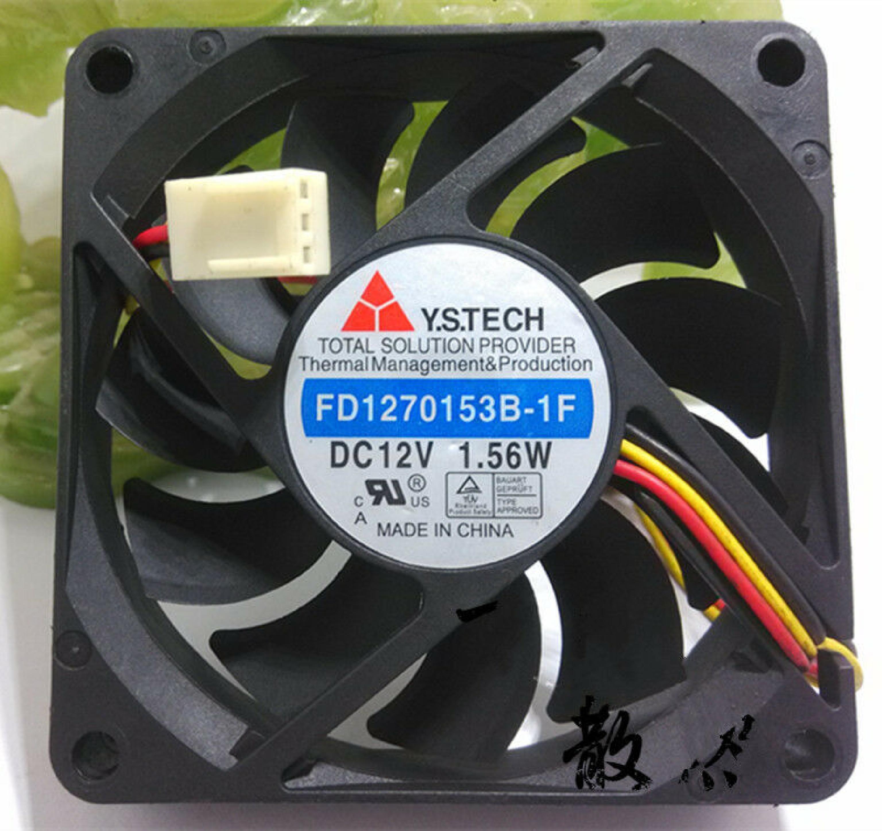 Y.S.TECH FD1270153B-1F Y.S. TECH FD1270153B-1F 12V 1.56W DC BRUSHLESS FAN