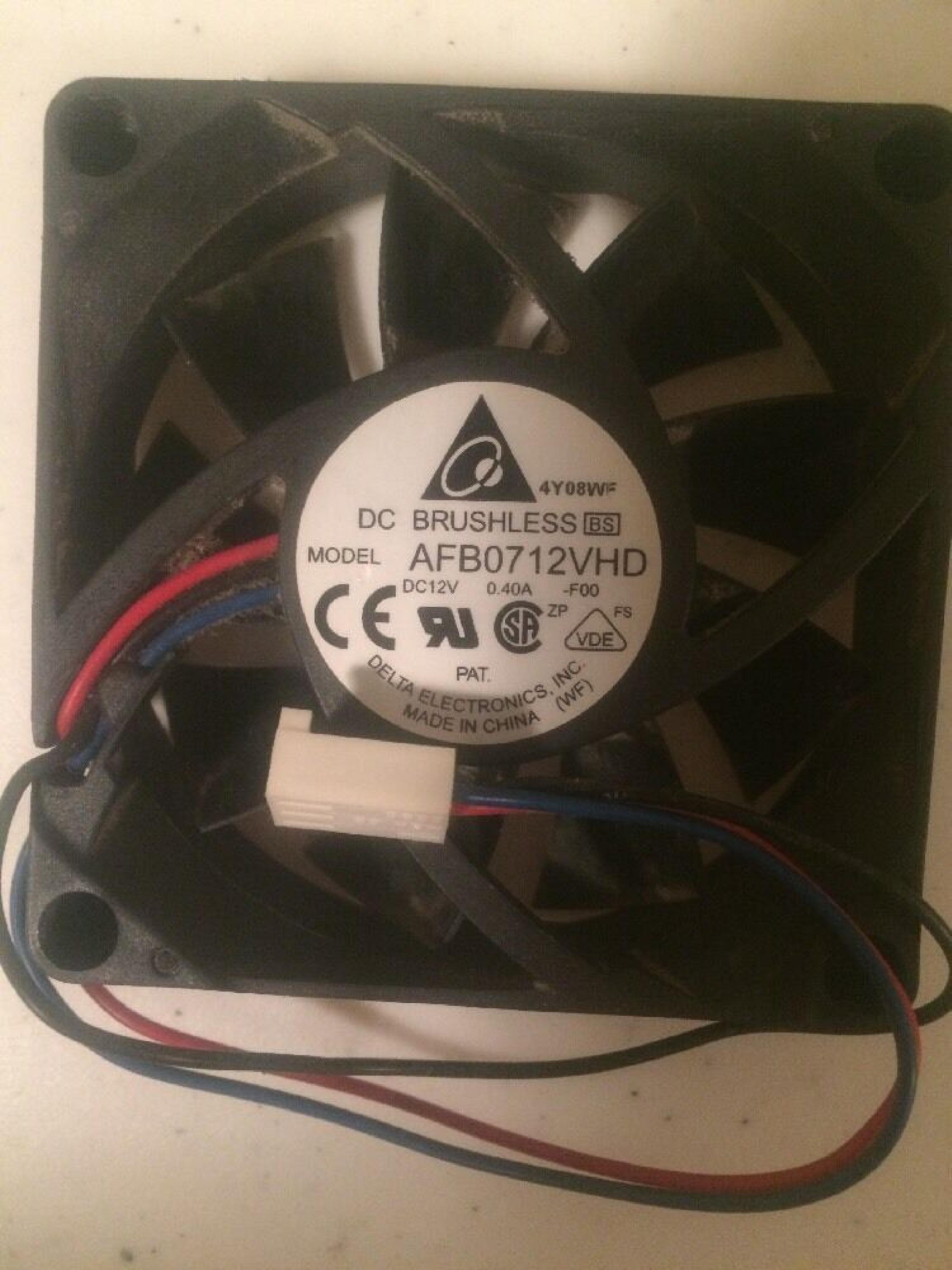 DELTA ELECTRONICS INC AFB0712VHD DELTA DC BRUSHLESS FAN DC12V 0.40A,