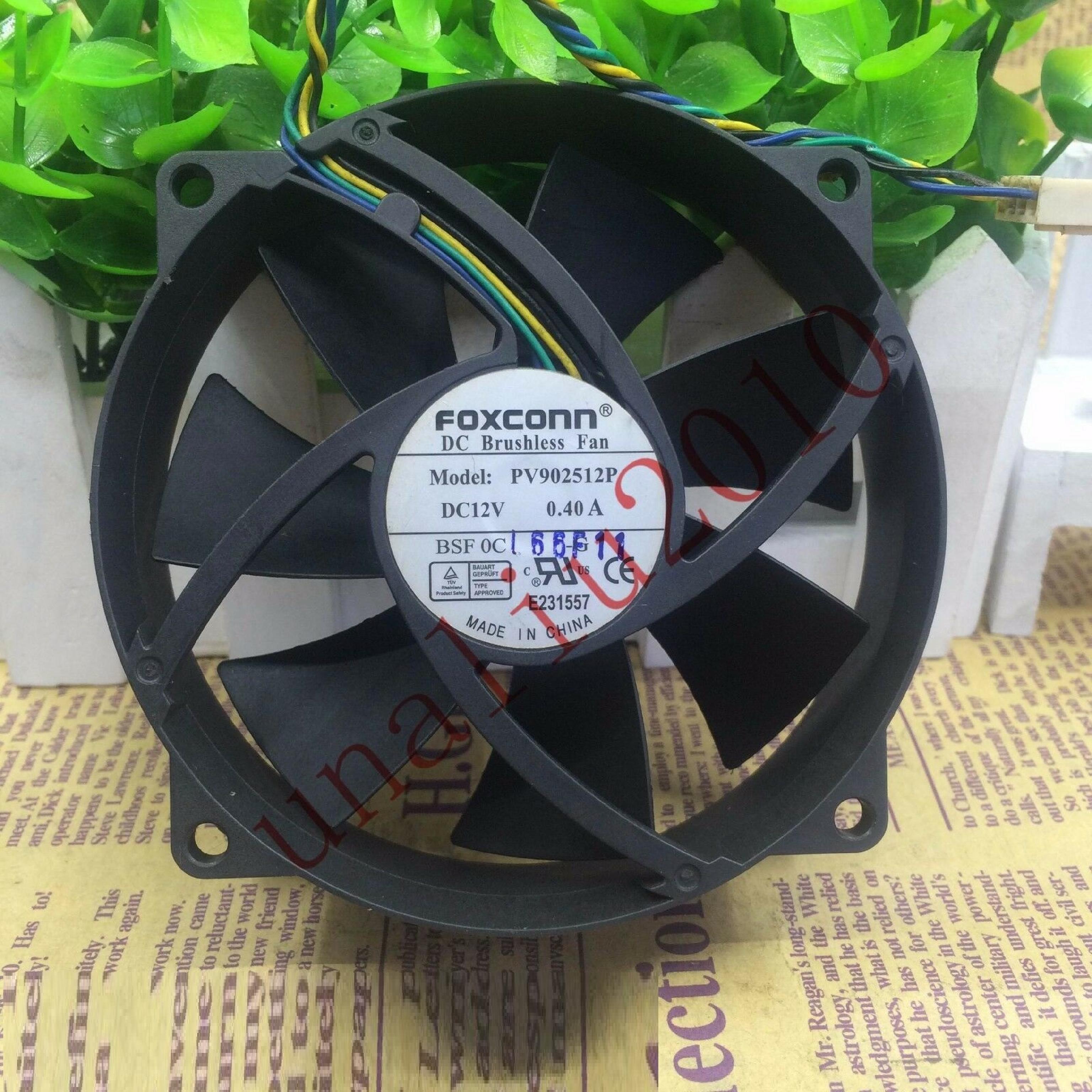 FOXCONN PV902512P HP SYSTEMS FAN 92MM BY 25MM, 3 5/8 1 INCH,6.5 12V 0.40AMP