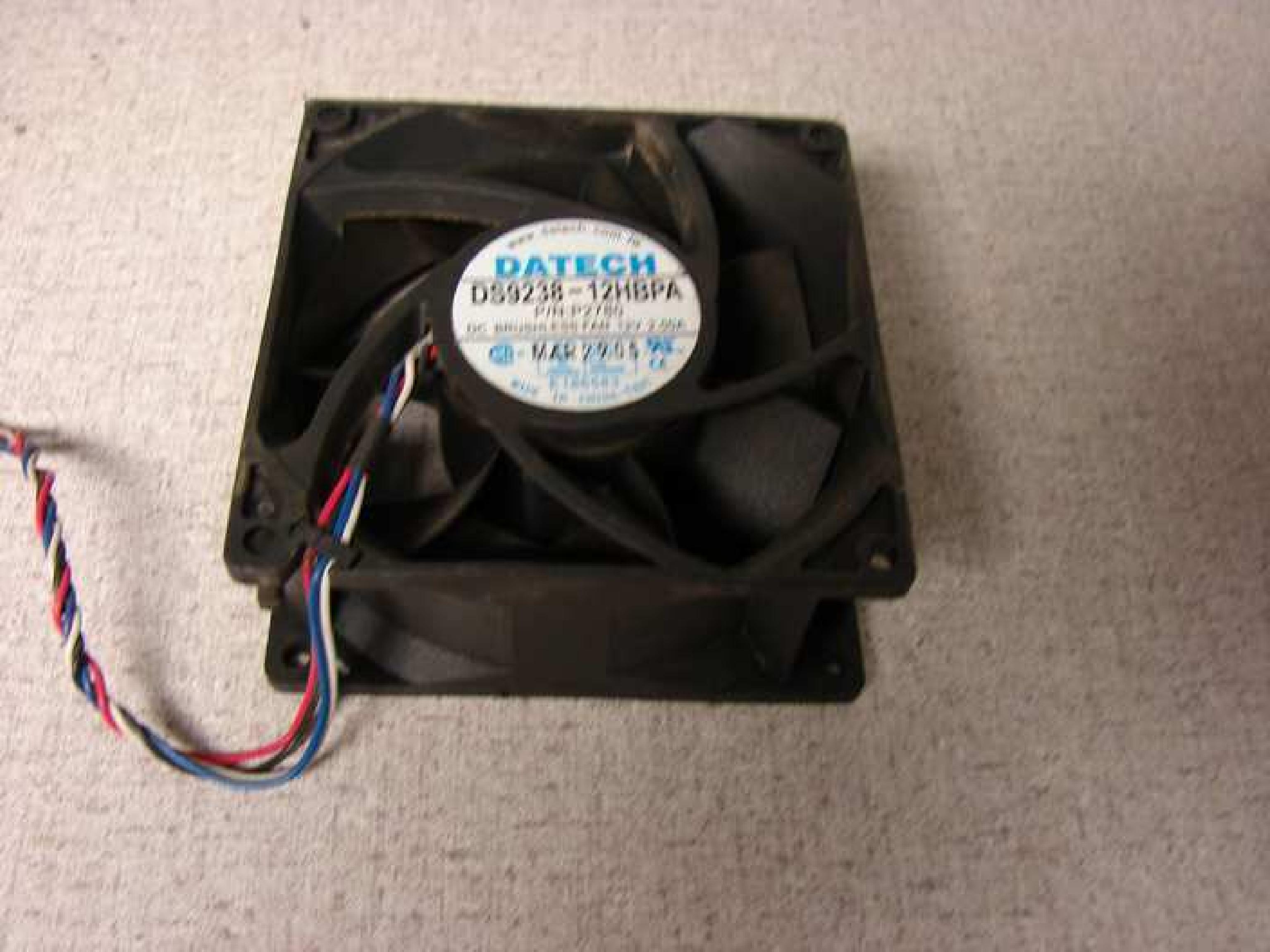 DATECH DS9238-12HBPA DELL, FAN 12VDC 2.5A 92MM BY 33MM, 3 5/8 BY 1 1/2