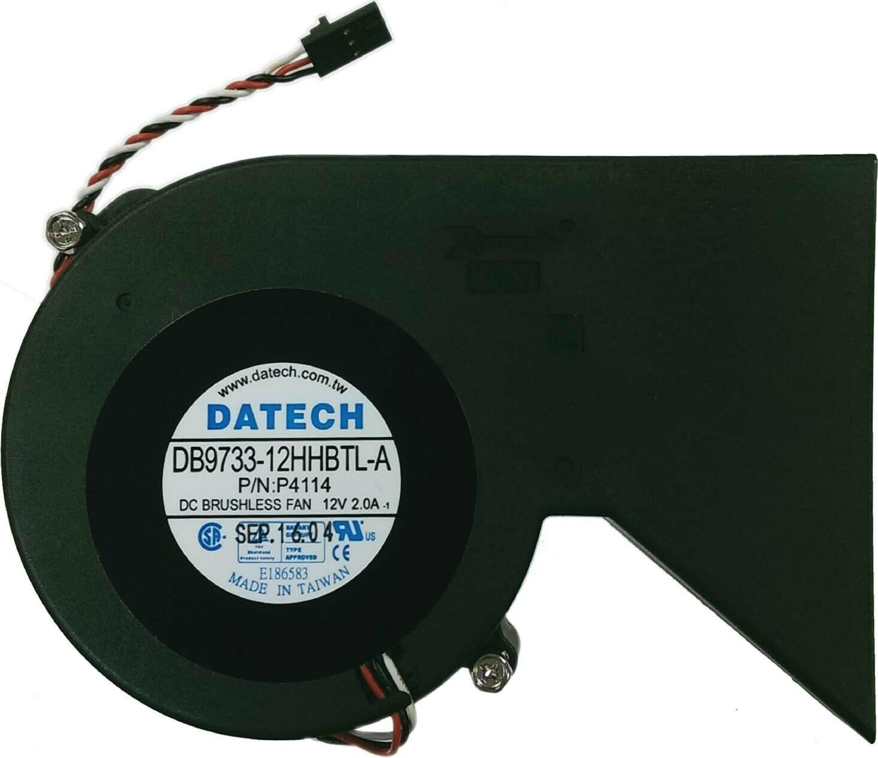 DATECH P4114 DELL CPU FAN BLOWER 12V 2.0A 3 WIRE