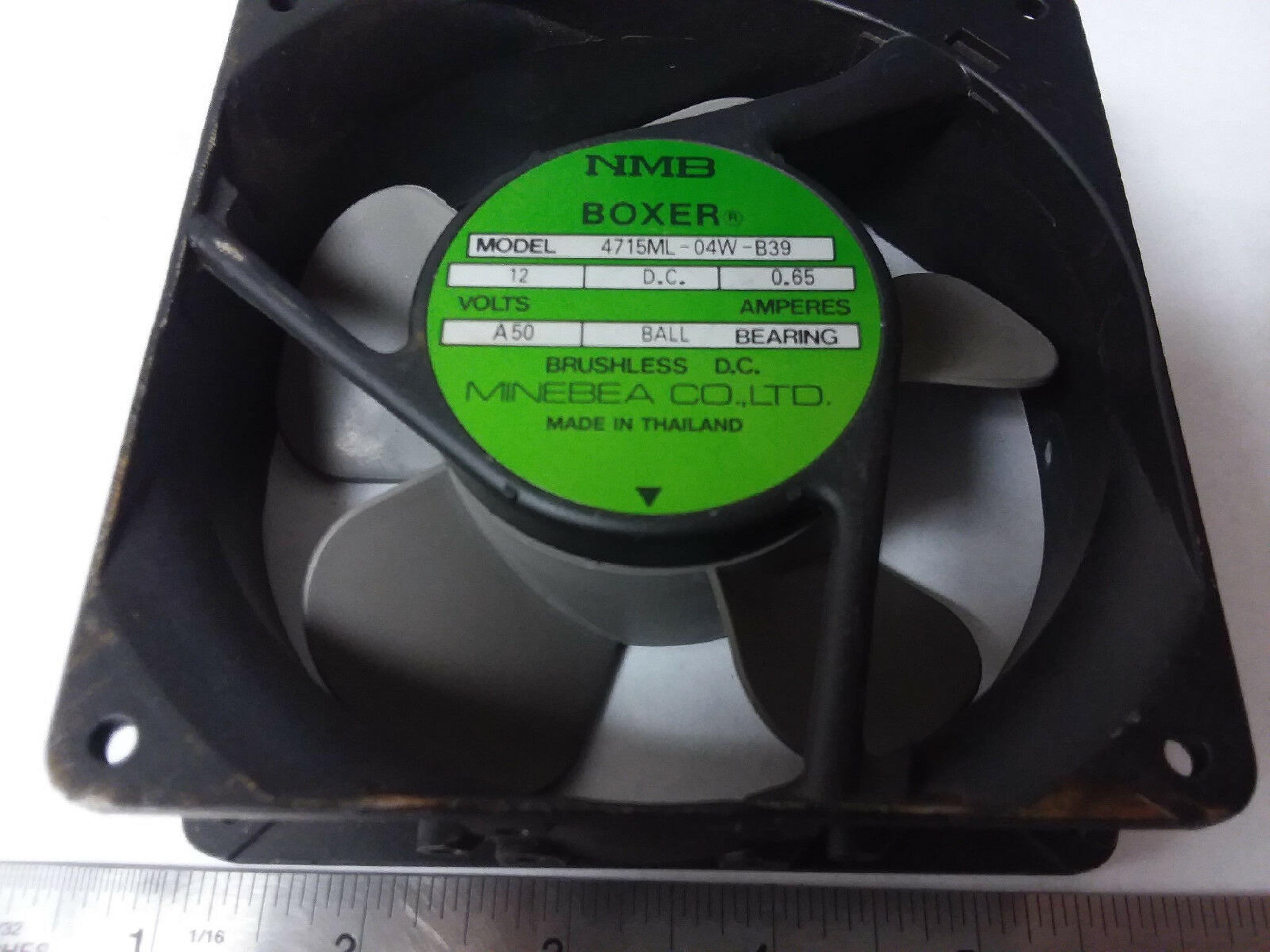 NMB 4715ML-04W-B39 SERVER SQUARE FAN 12V DC 0.65AMPS BALL BEARING 120X120X38MM