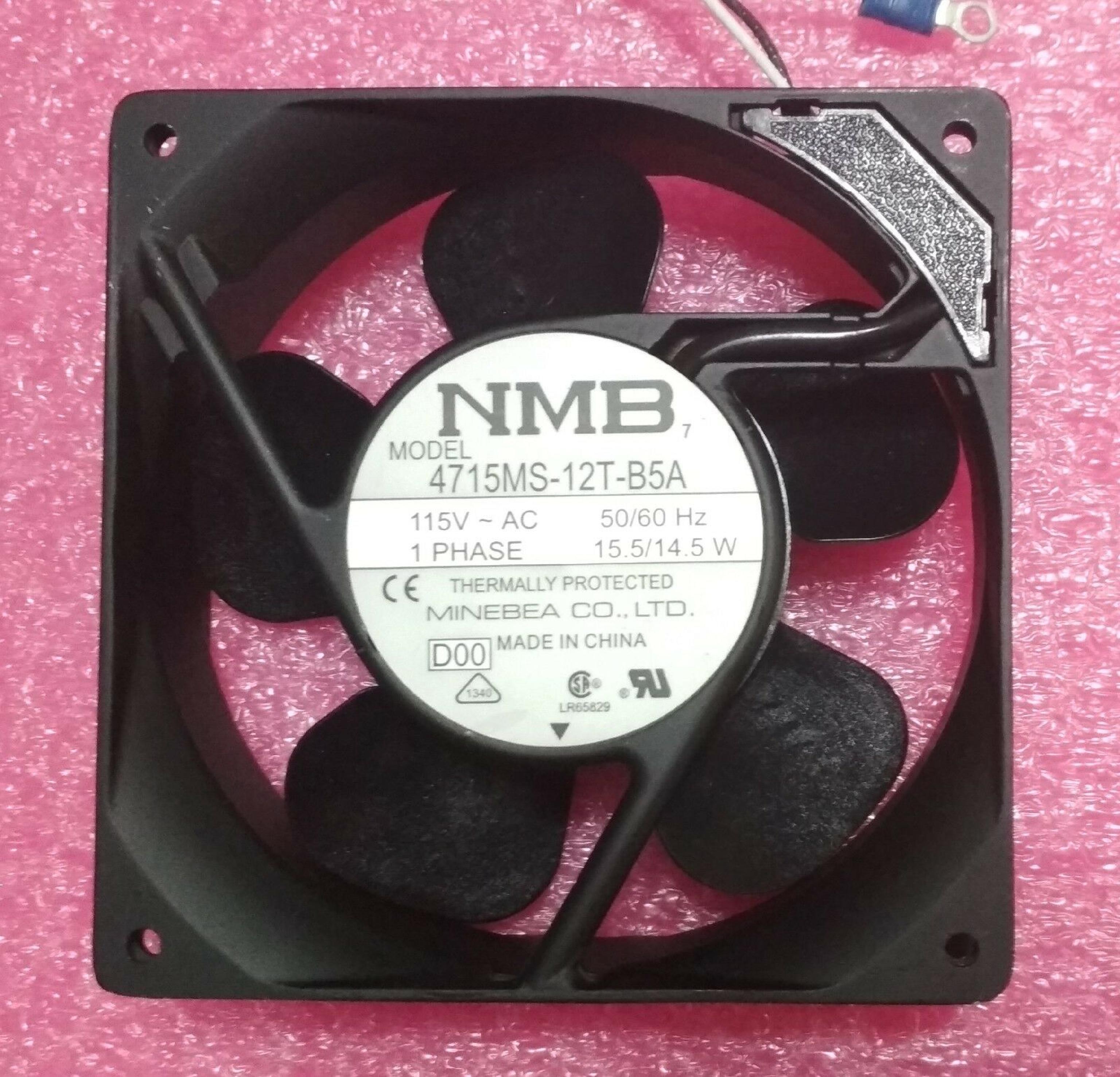 NMB 4715MS-12T-B5A 4715MS-12T-B5A FAN 4.75INX1.25IN 115V 15.5/14.5W MUFFFIN FAN