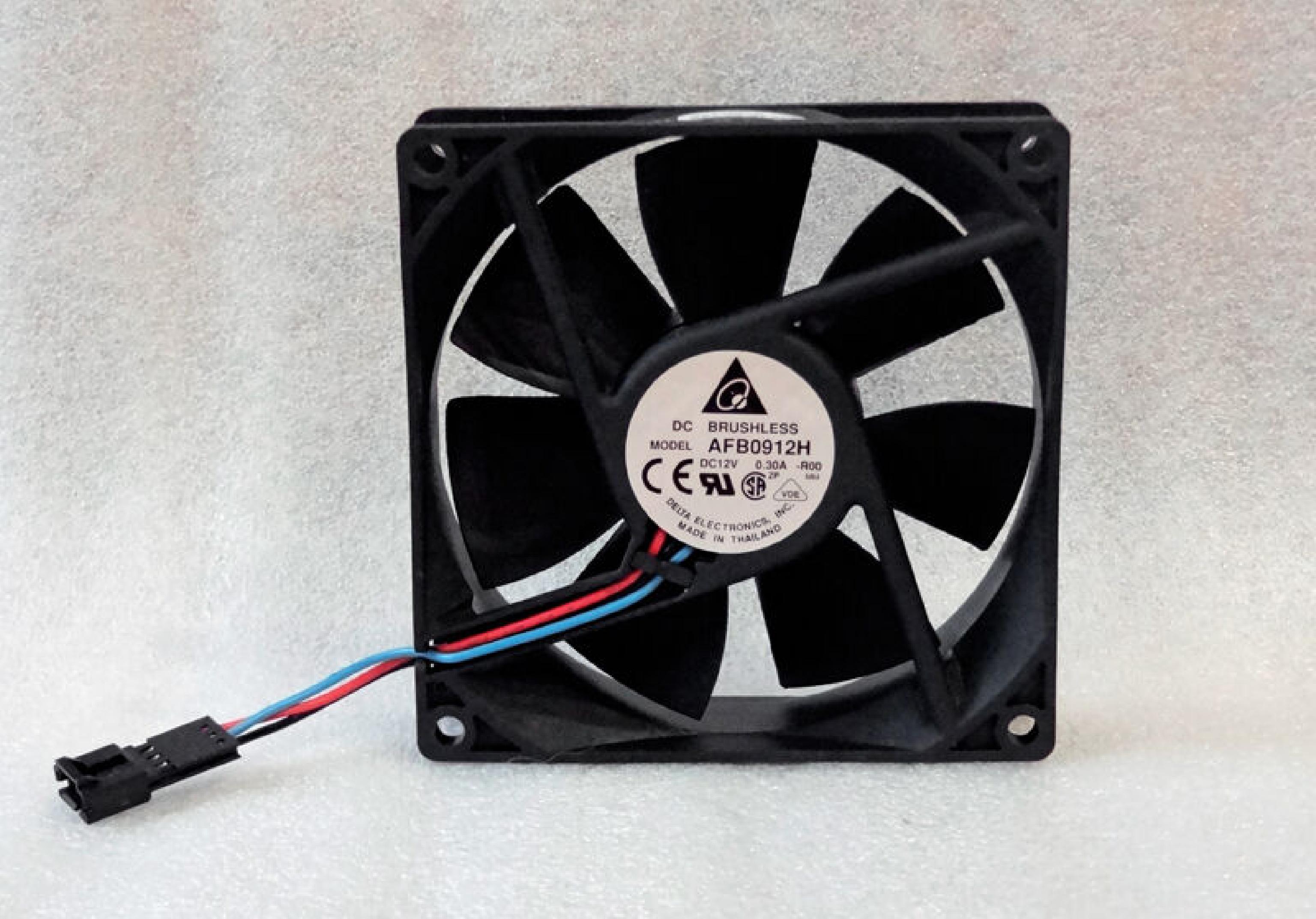 DELTA ELECTRONICS INC AFB0912H COMPATIBLE FAN IN STOCK, 3 5/8 INCH BY 1 INCH, 90MM 12V 0.30AMP