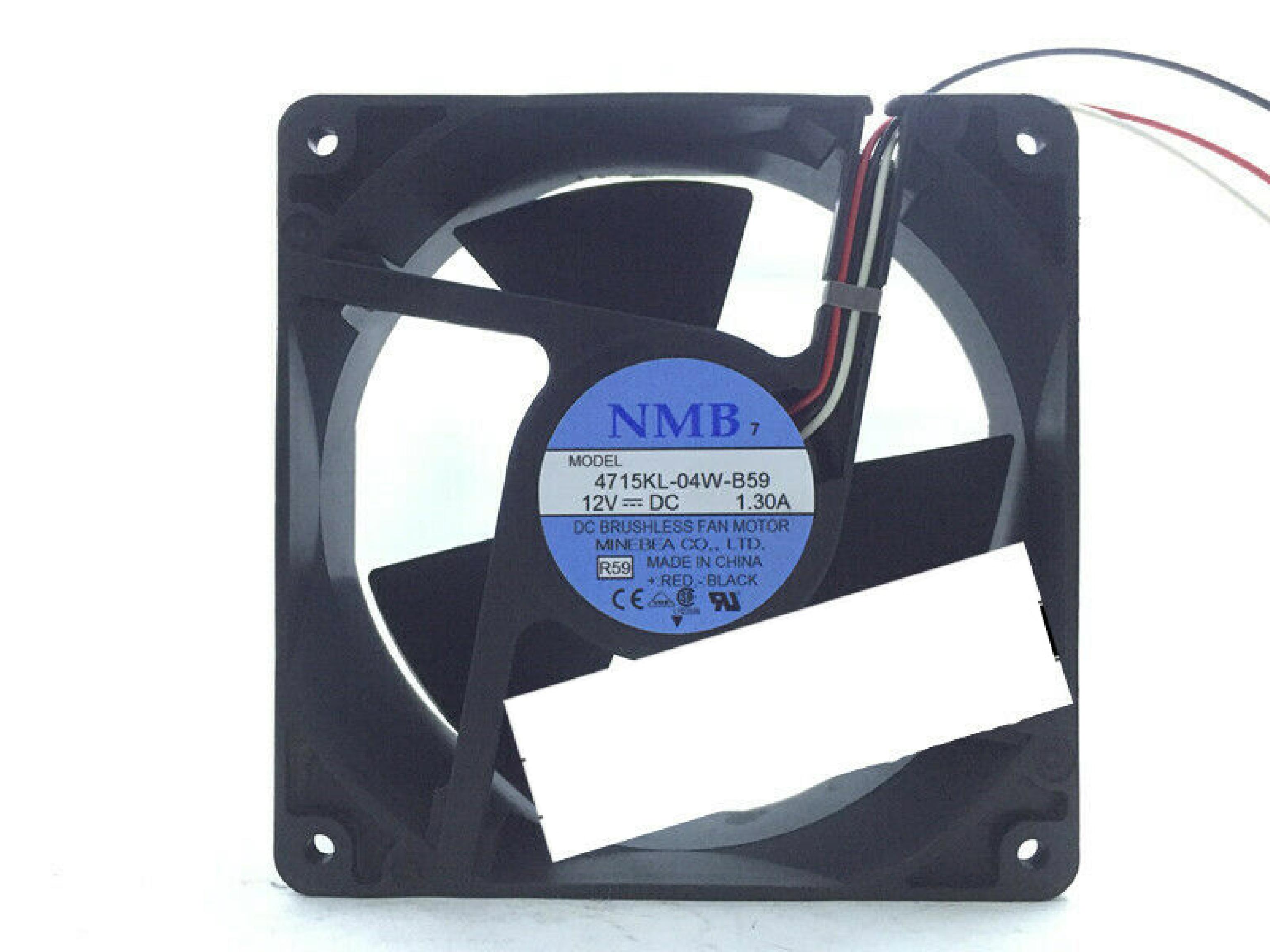 NMB 4715KL-04W-B59 DELL 12V DC 1.30A 120MM X 38MM 3 WIRE CASE FAN