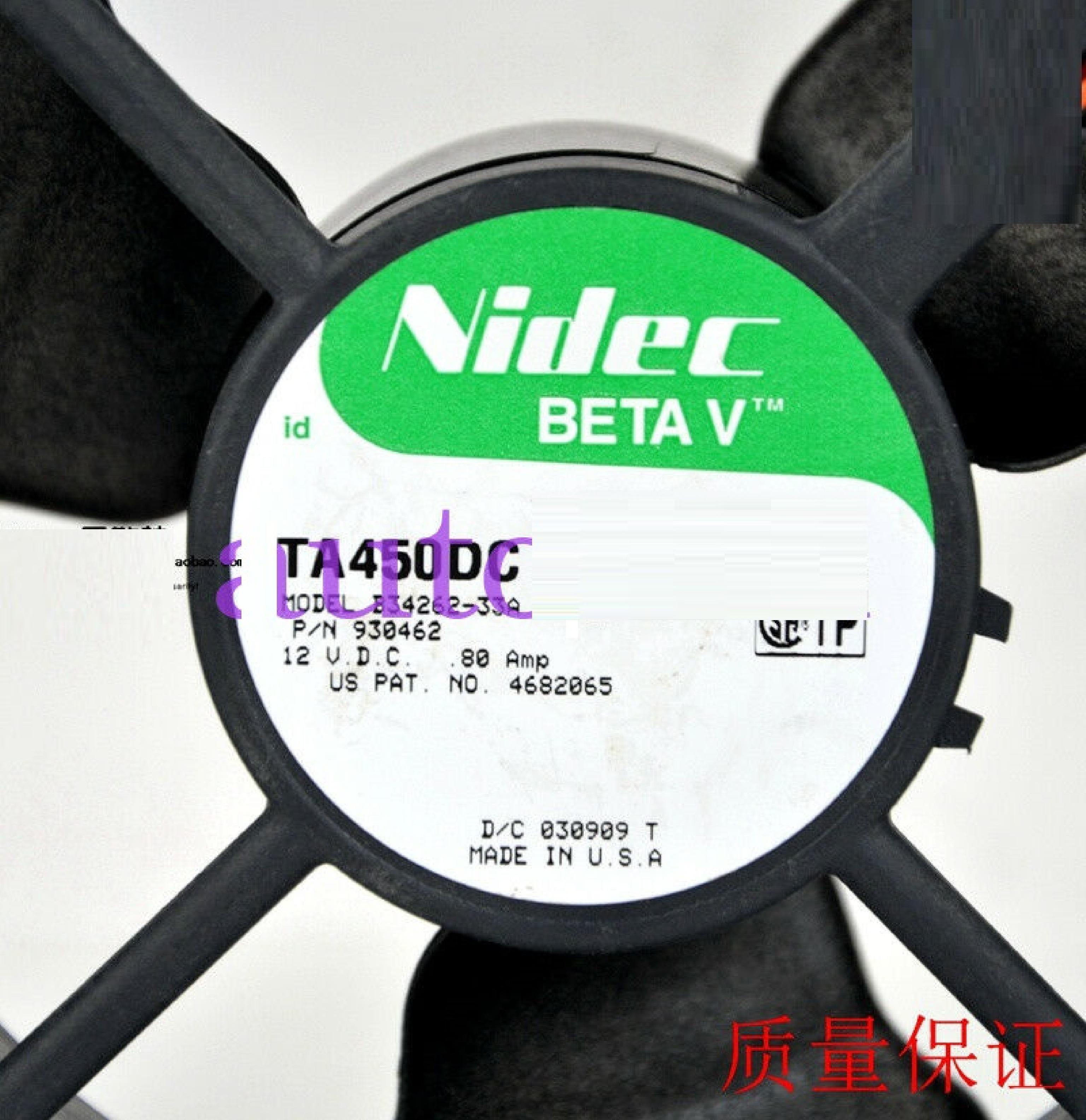 NIDEC / BETA B34262-33A FAN 12V DC 0.80AMP 120X120X38MM 2 WIRE