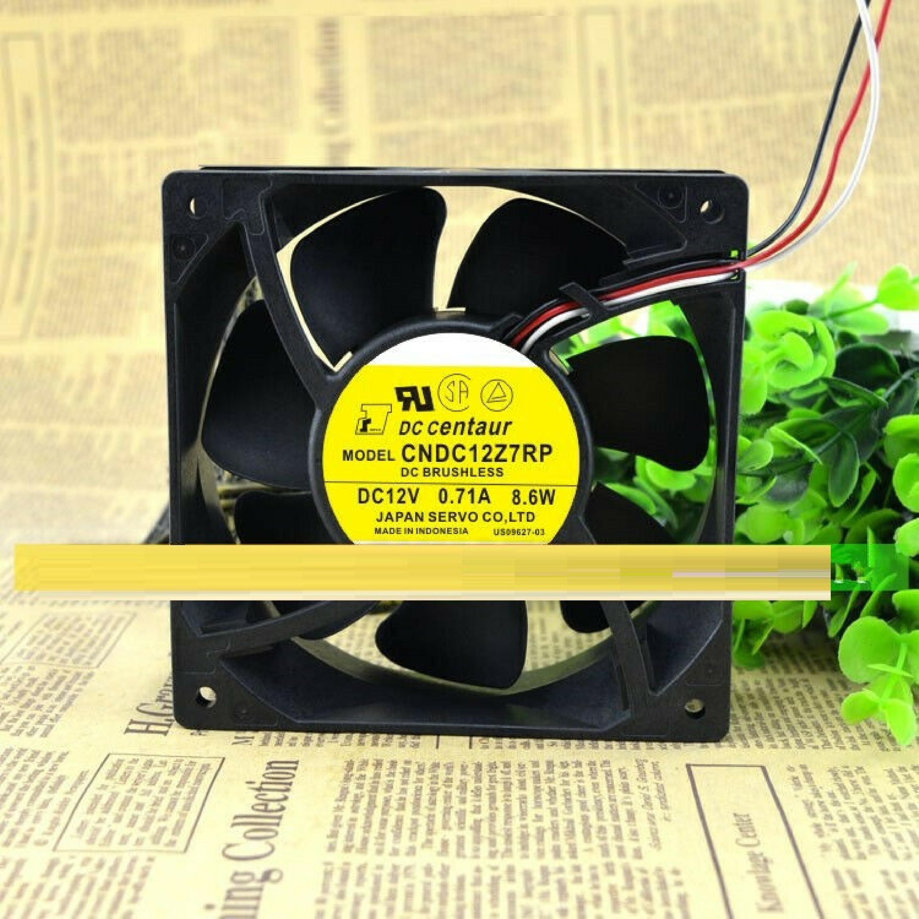 SERVO CO. CNDC12Z7RP 12V DC .71 AMP BRUSHLESS FAN 120X120X38MM