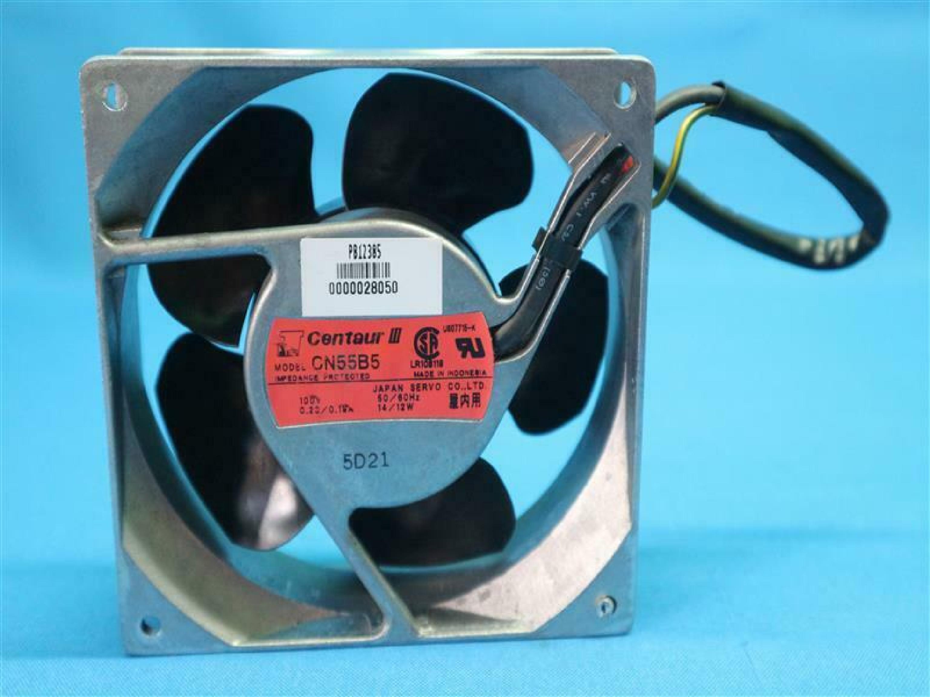 CENTAUR CN55B5 FAN 4.7 X 1.5 IN (120 X 38 MM) 100V 0.23/0.19AMP 12/14W